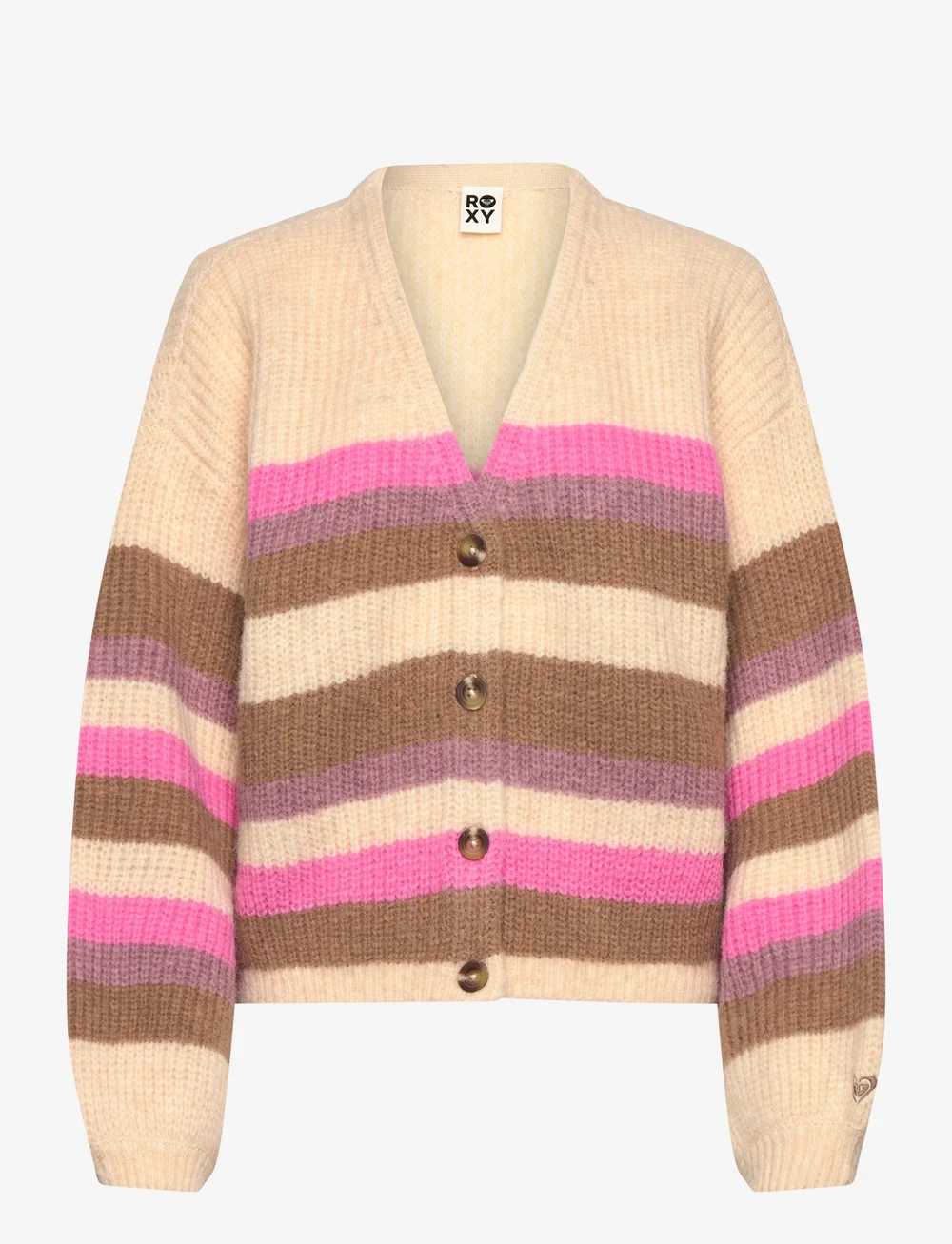 Roxy - MARBLE TILES STRIPE - dressipluusid ja pusad - parchment - 1