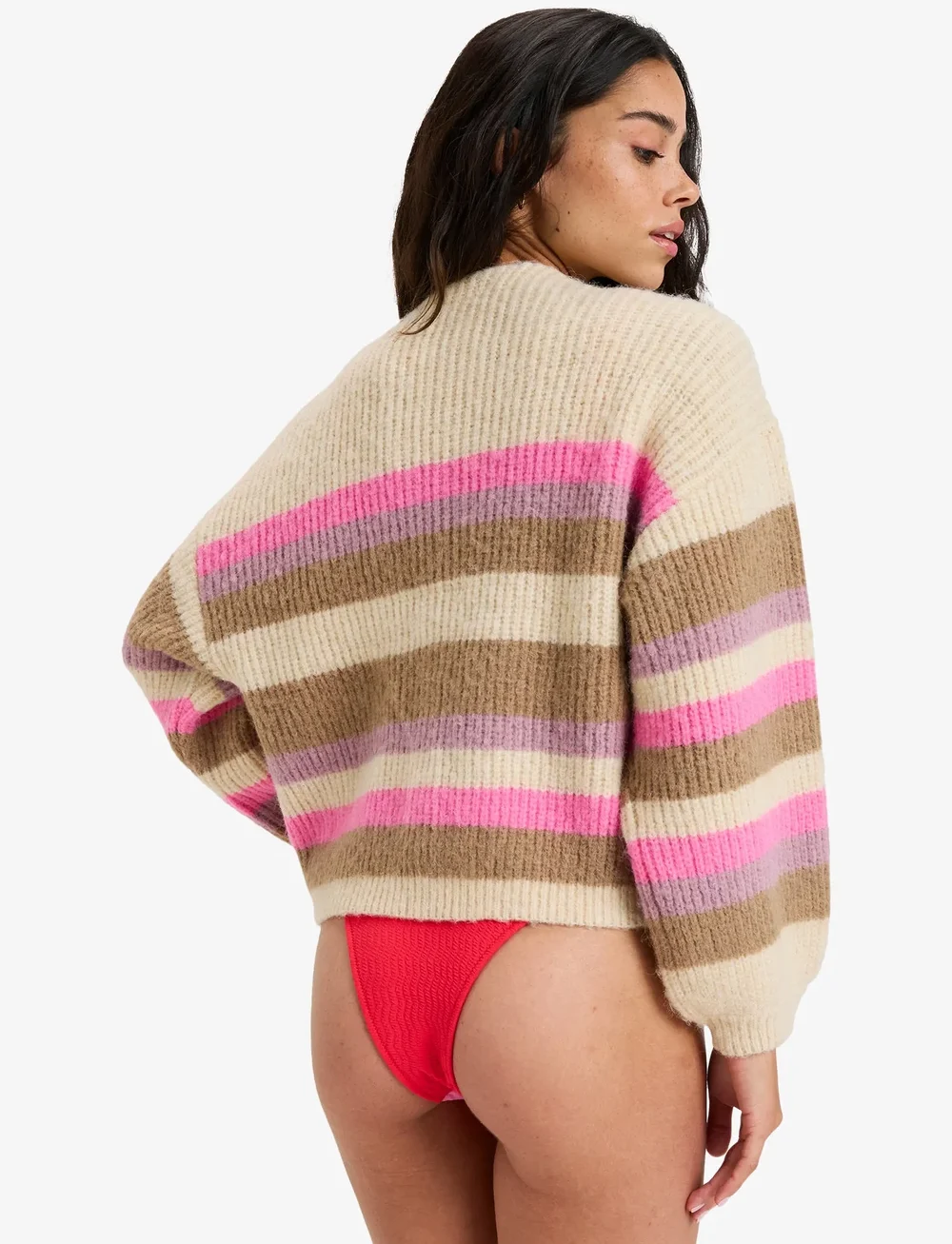 Roxy - MARBLE TILES STRIPE - dressipluusid ja pusad - parchment - 3