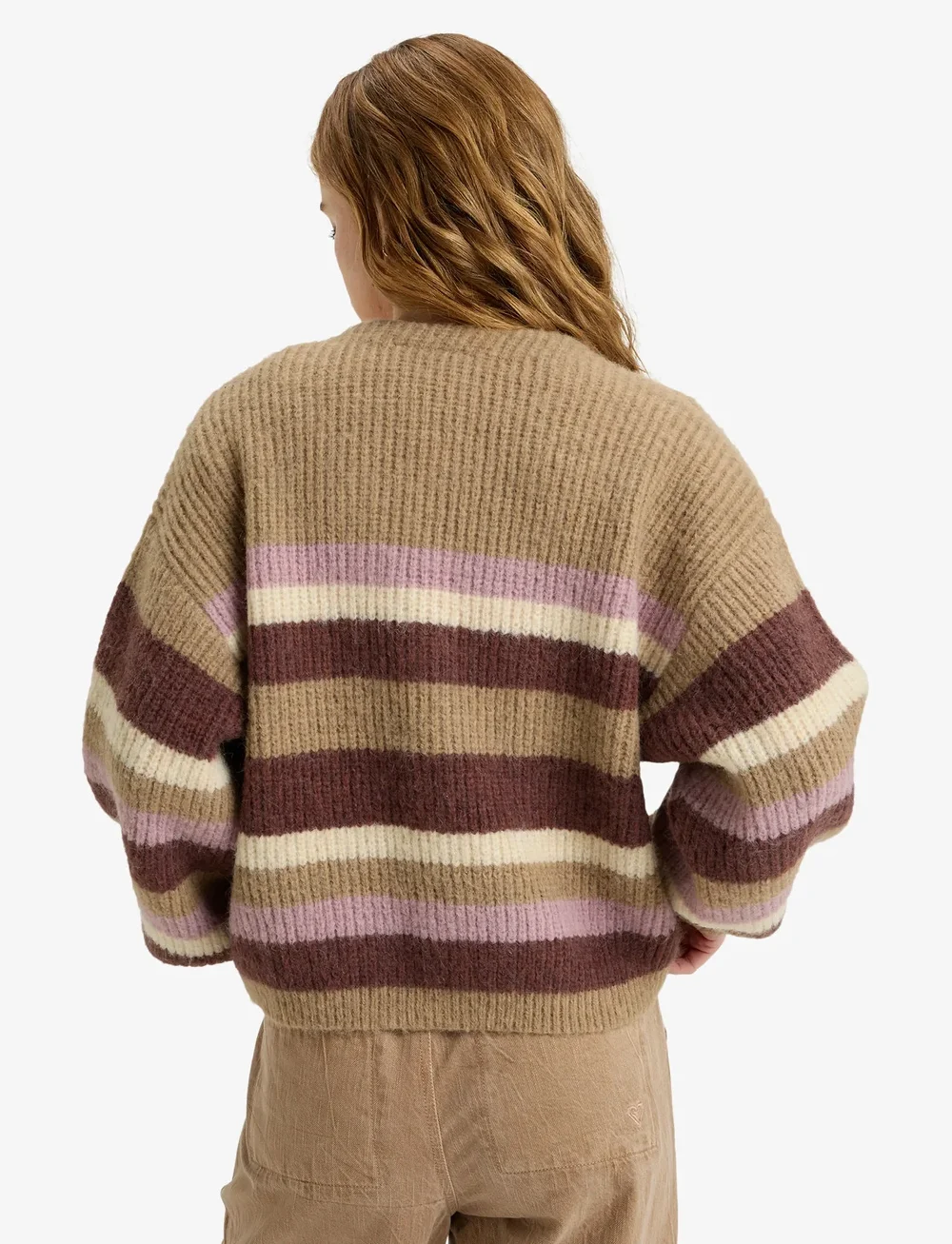 Roxy - MARBLE TILES STRIPE - sweatshirts - woodsmoke - 3