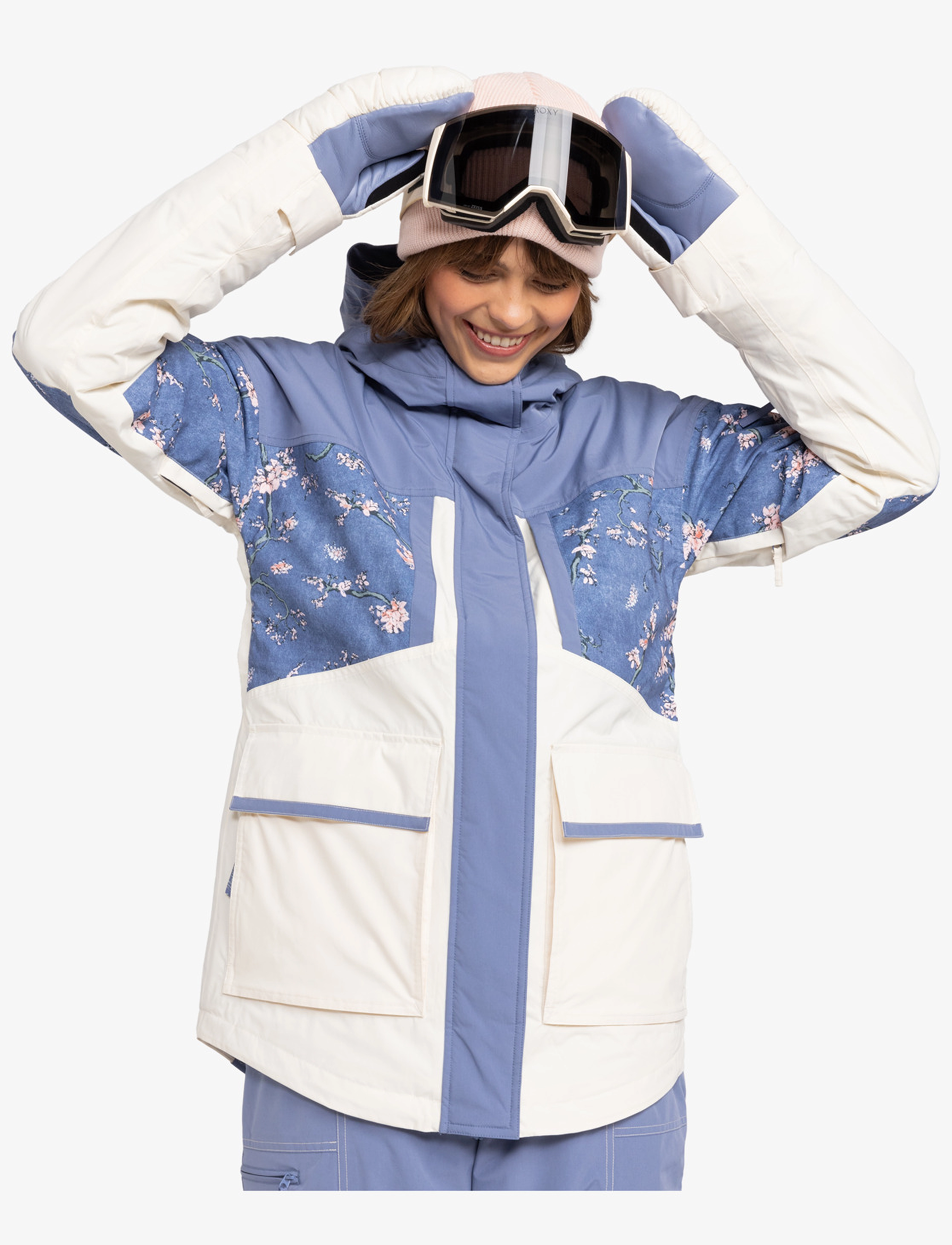 Roxy CHLOE KIM PARKA JK - Skijacken - WILD WIND CHLOE BLOSSOM / blue