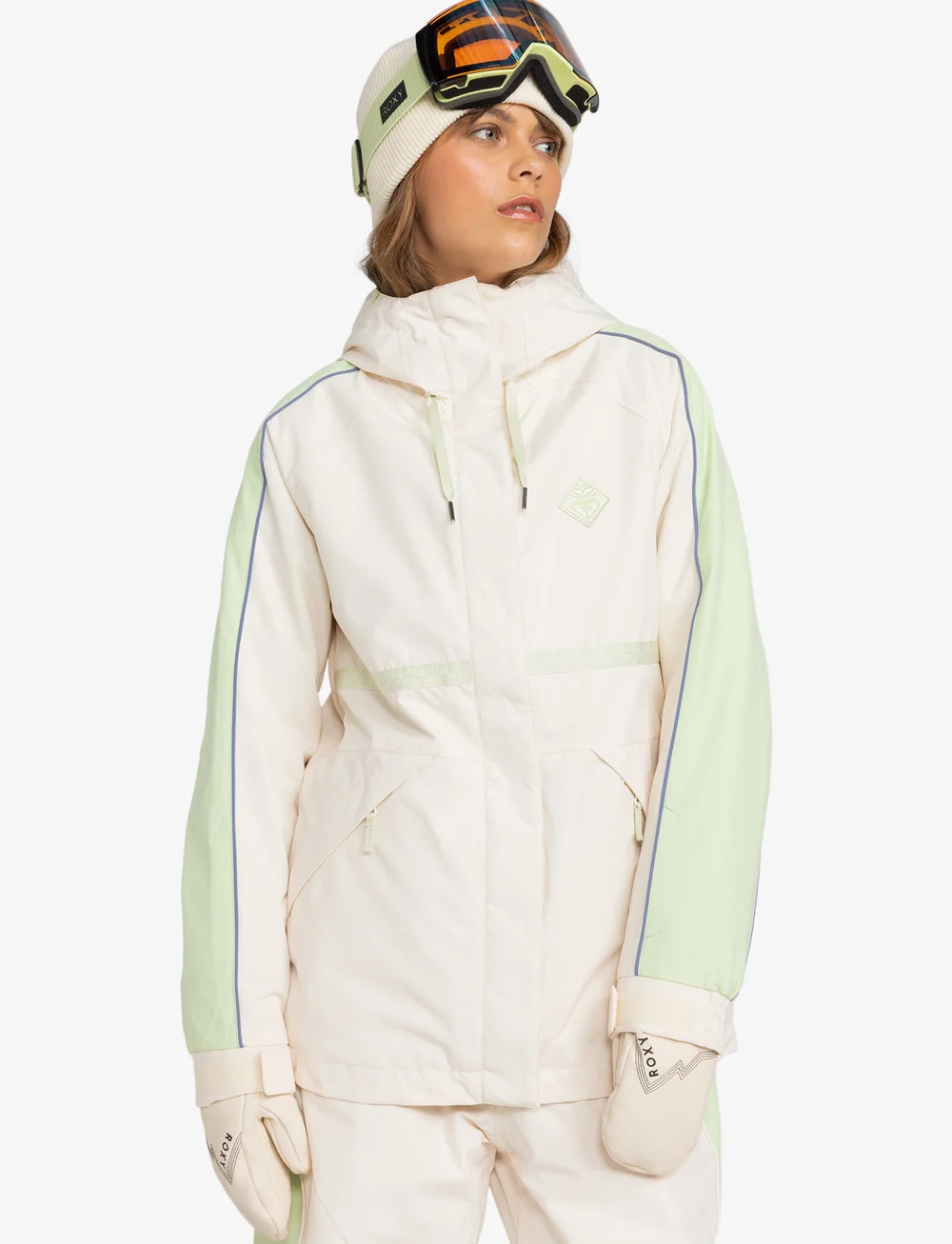 Roxy - HIGHRIDGE HOODIE JK - suusariietus - buttercream - 0