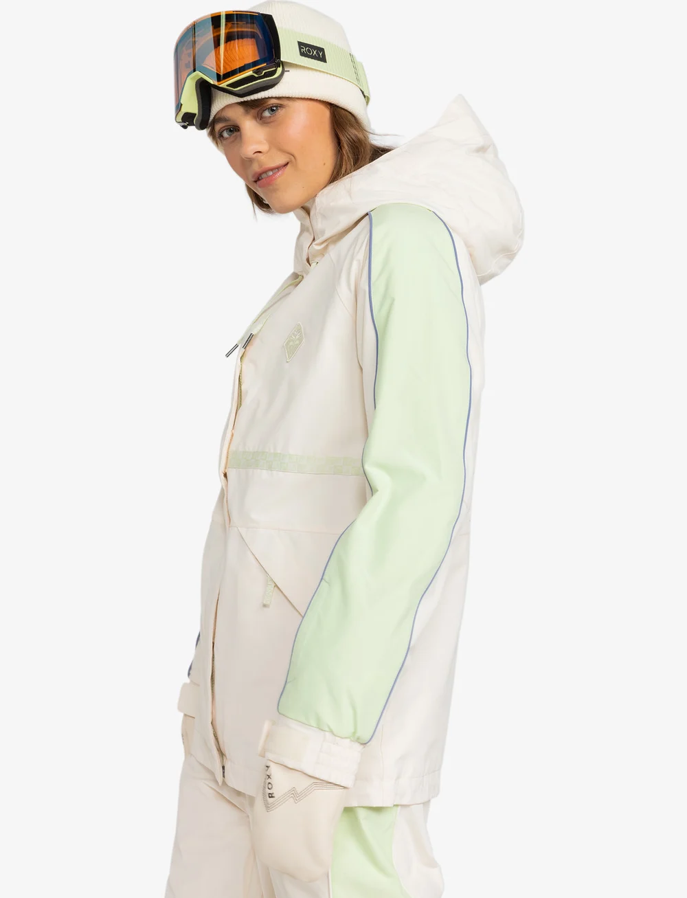 Roxy - HIGHRIDGE HOODIE JK - suusariietus - buttercream - 5