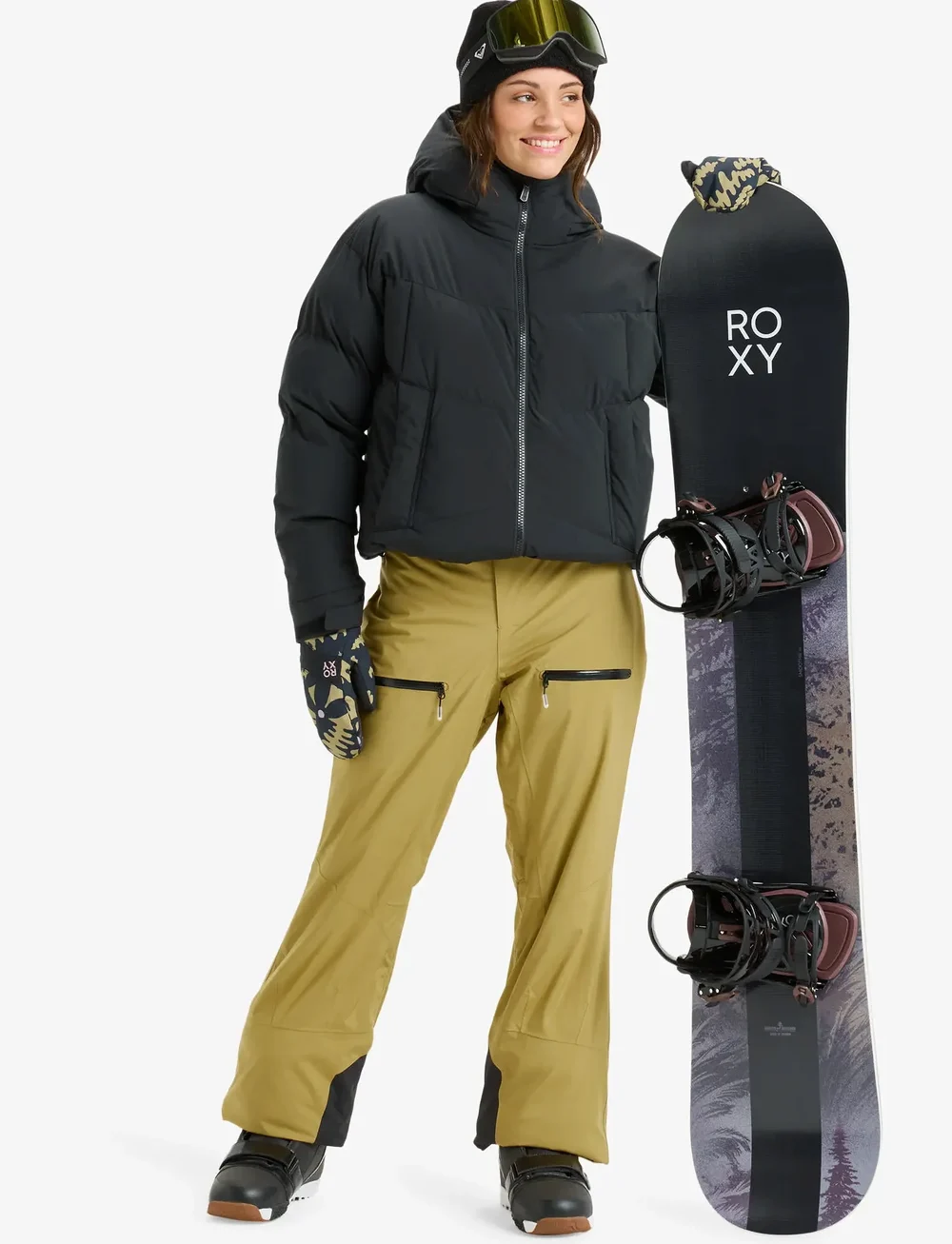 Roxy - ALOFTED PUFFY JK - suusariietus - true black - 4