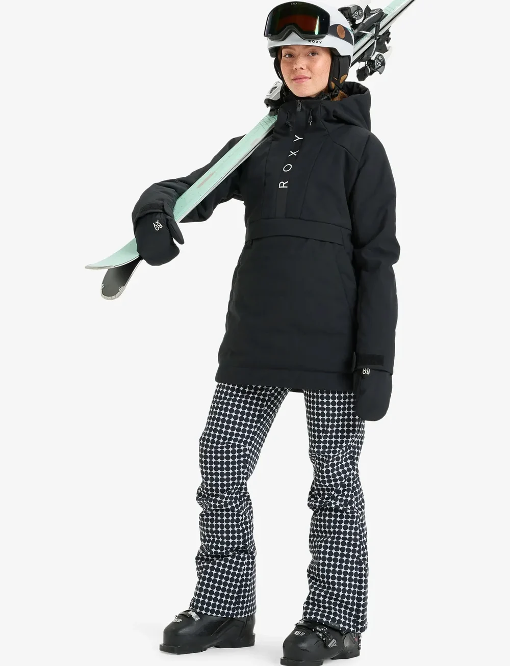 Roxy - RADIANT LINES OVERHEAD JK - ski-kleidung - true black - 4