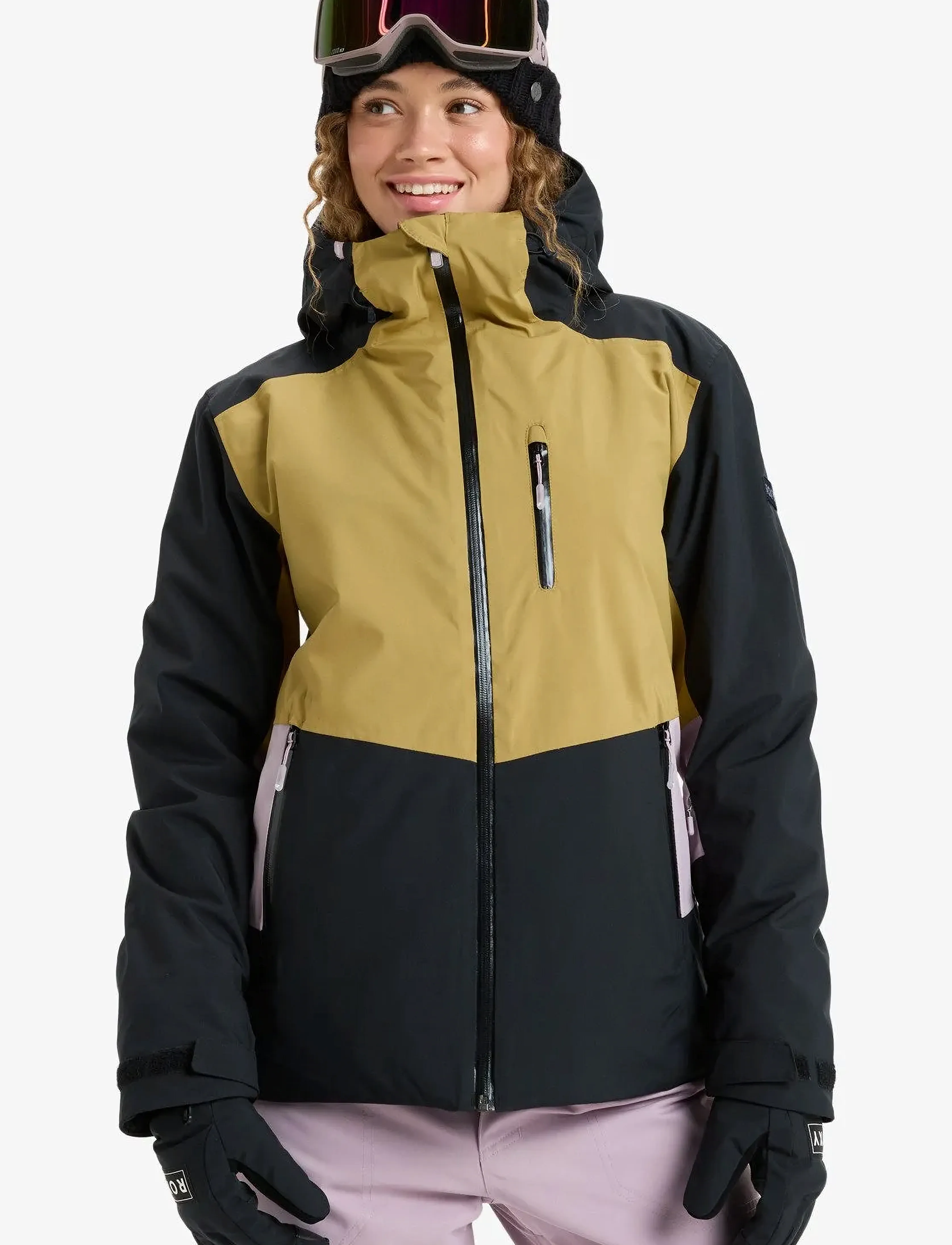 Roxy Stormdash Jk, S, Beige, Sport Jackets > Sport Ski Jackets, Dame