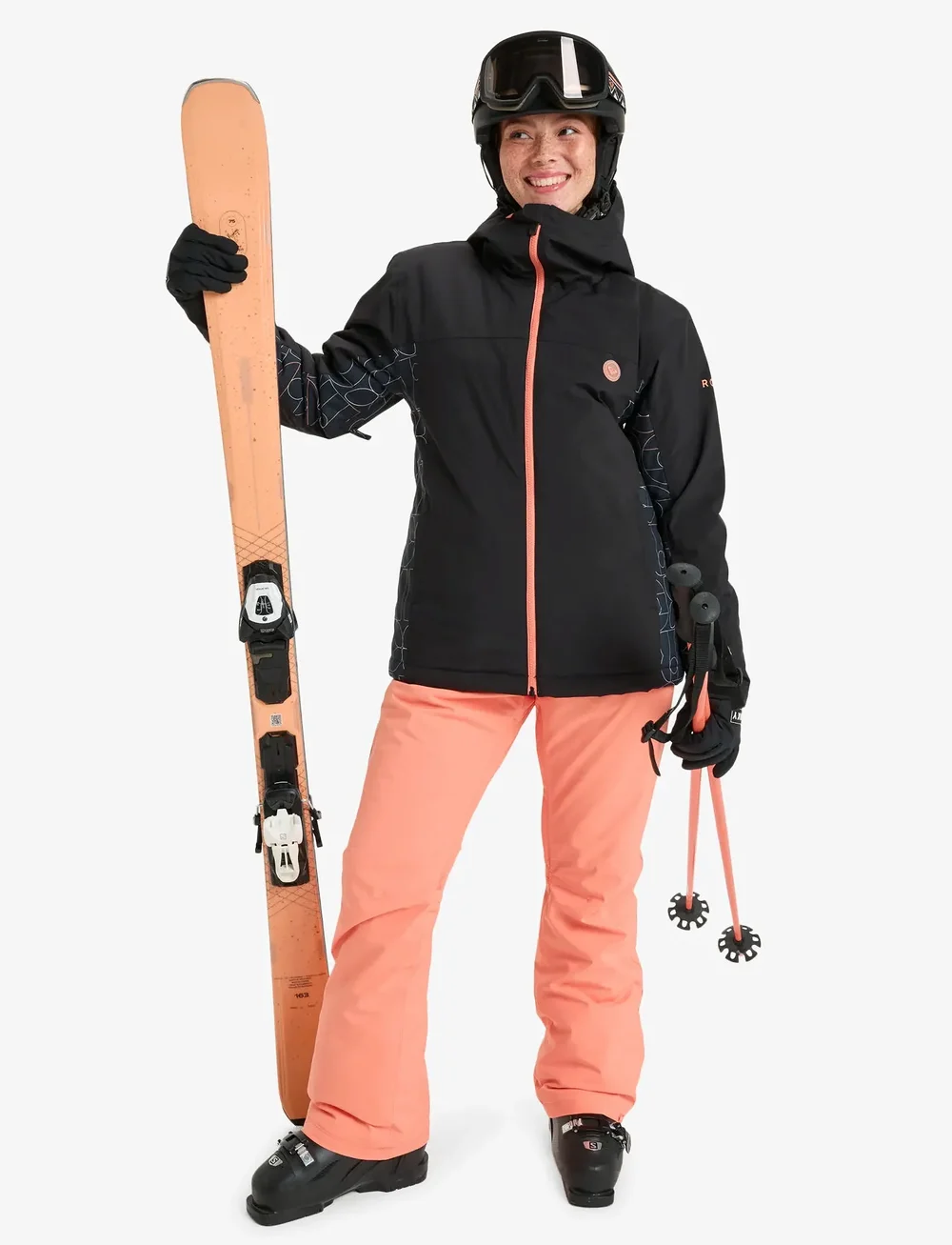 Roxy - GALAXY JK - suusariietus - true black bobby line - 4