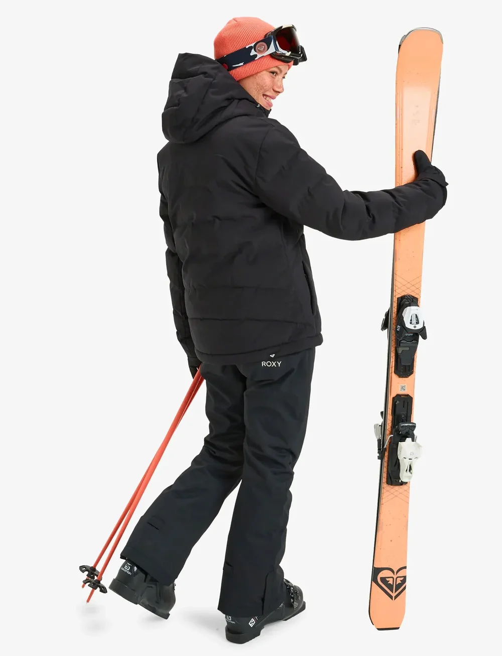 Roxy - SNOWYHILL PUFFY JK - suusariietus - true black - 3