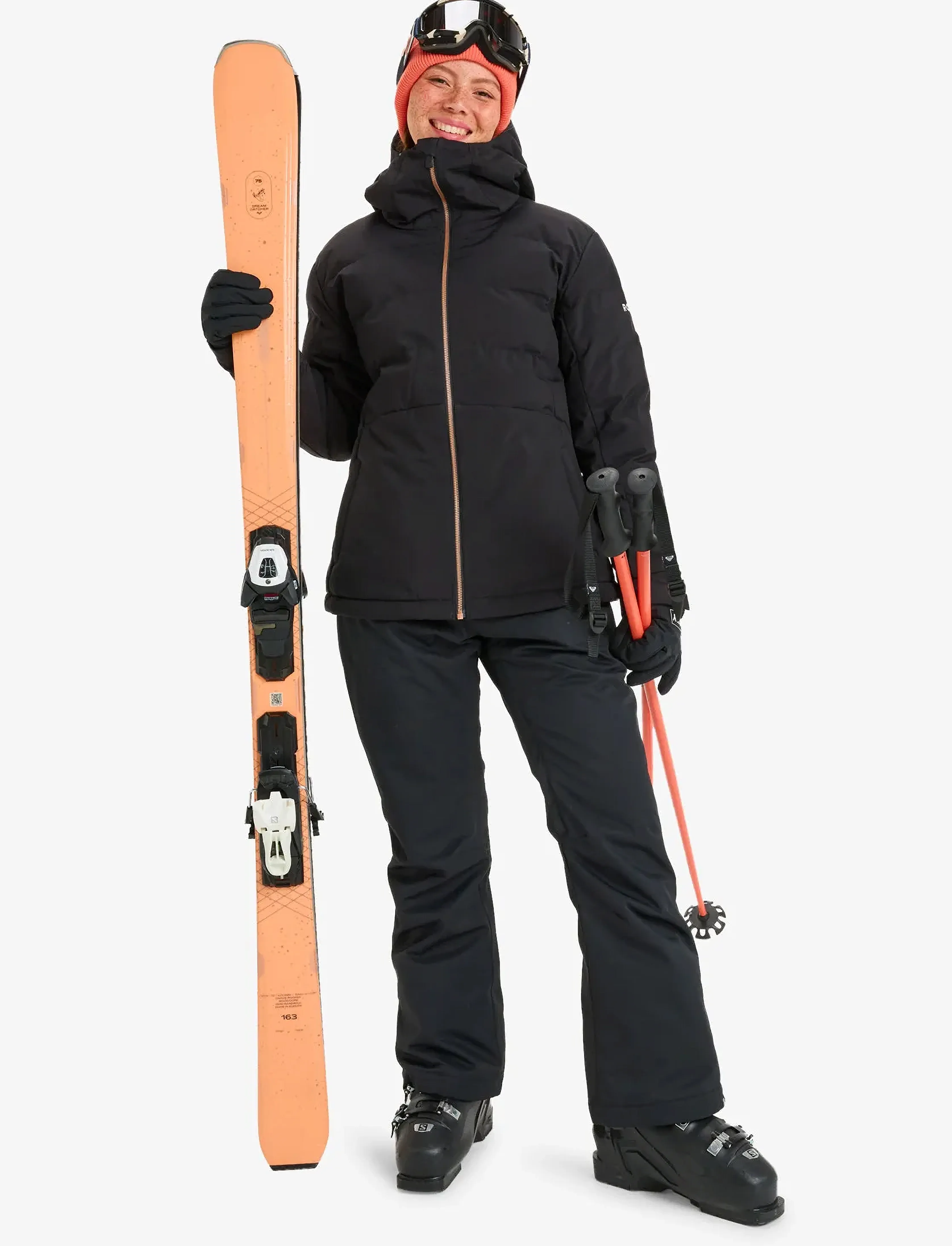 Roxy - SNOWYHILL PUFFY JK - skijakker - true black - 4