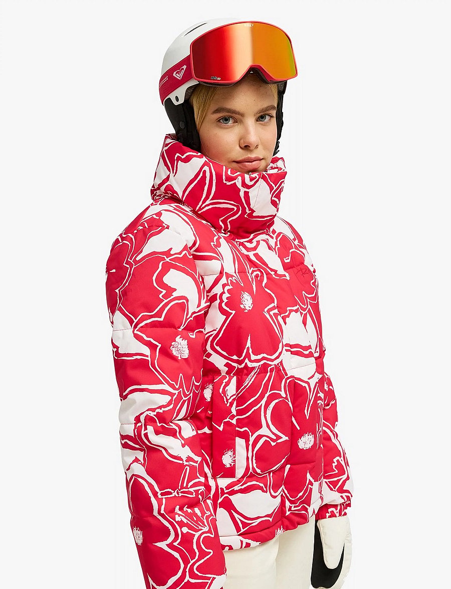Roxy - SNOW WINTER REBEL JK - ski-kleidung - barberry floral flurries - 4
