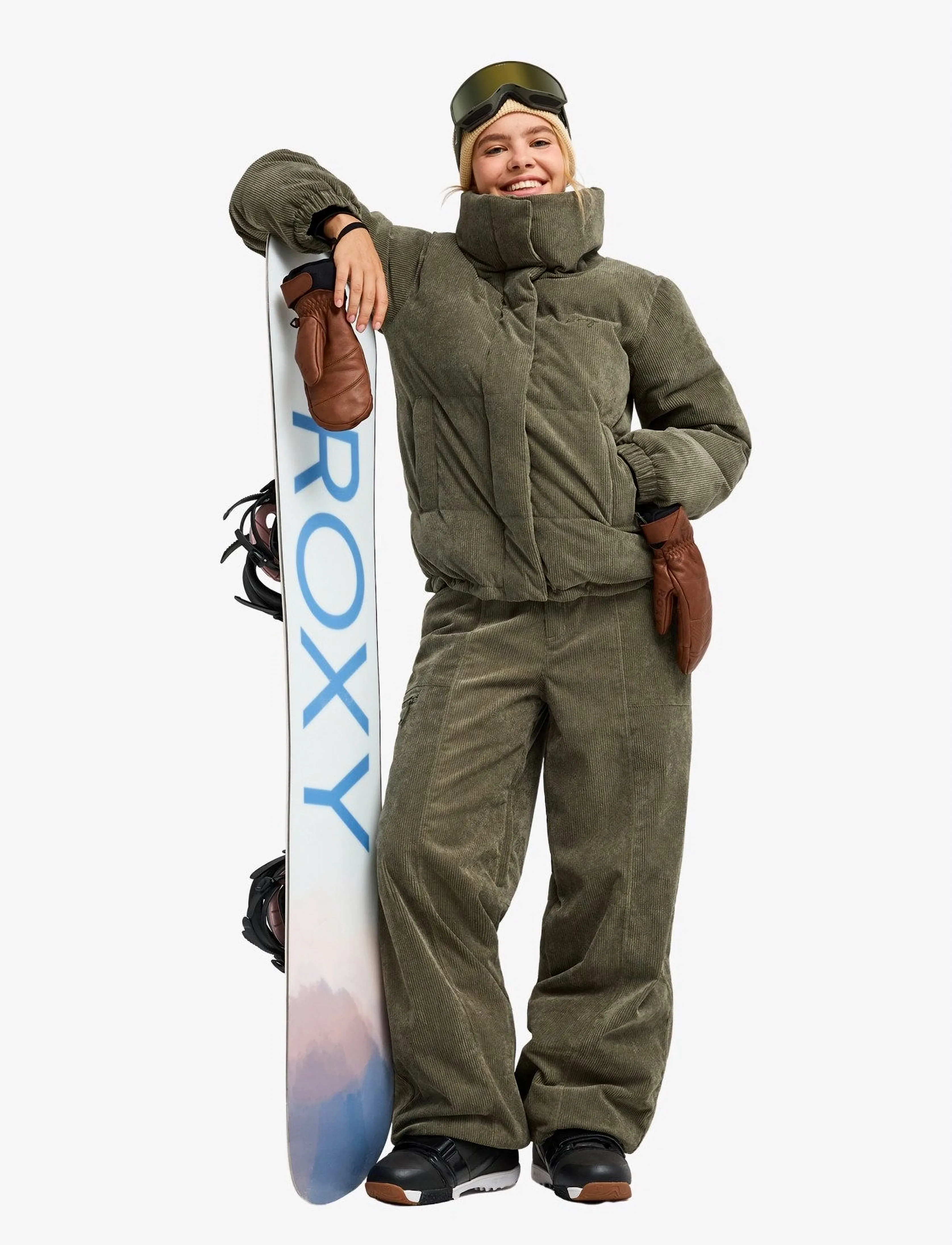 Roxy - SNOW WINTER REBEL CORD JK - beetle - 4