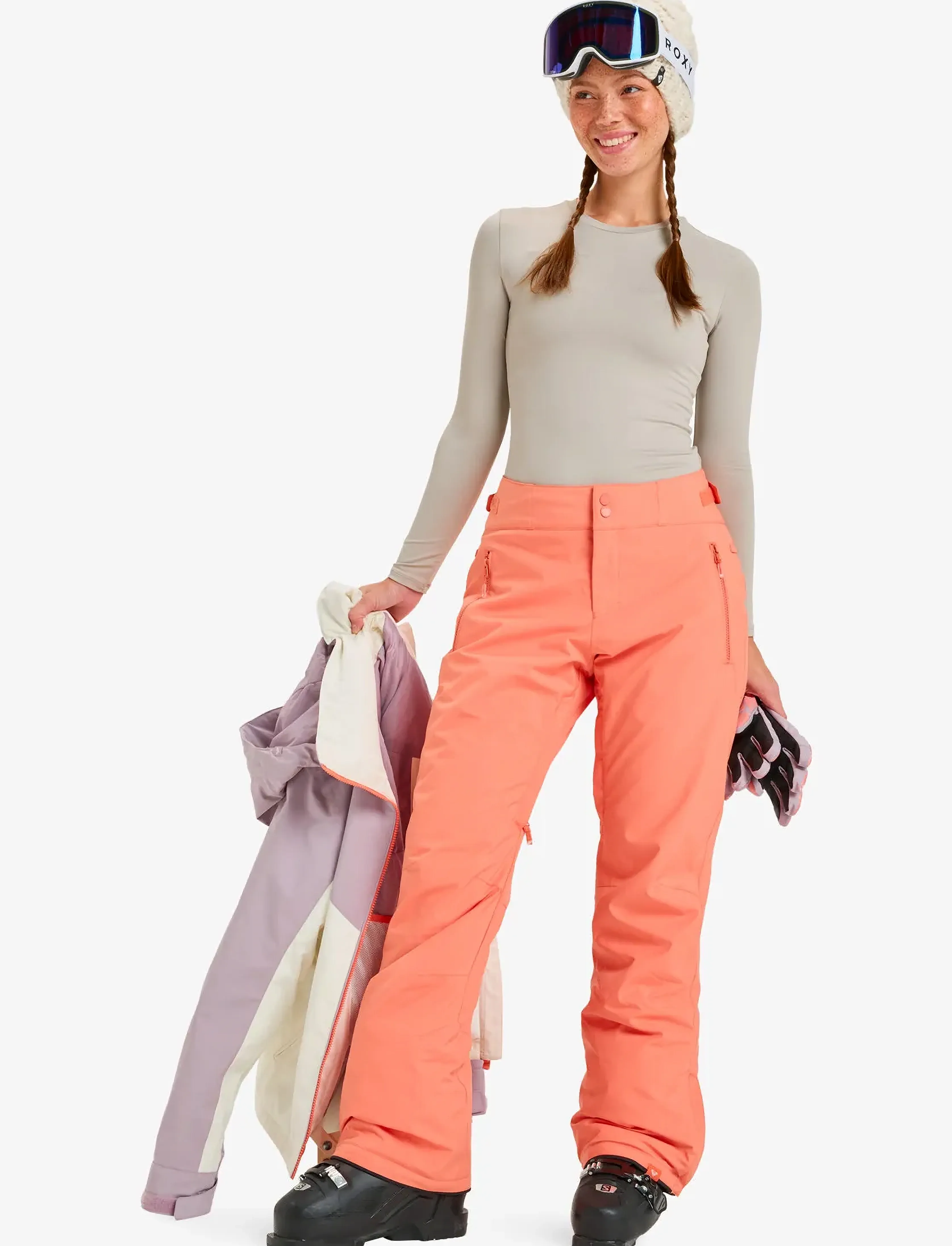 Roxy - ALPINE RIDGE PT - joggingbukser - coral chic - 4