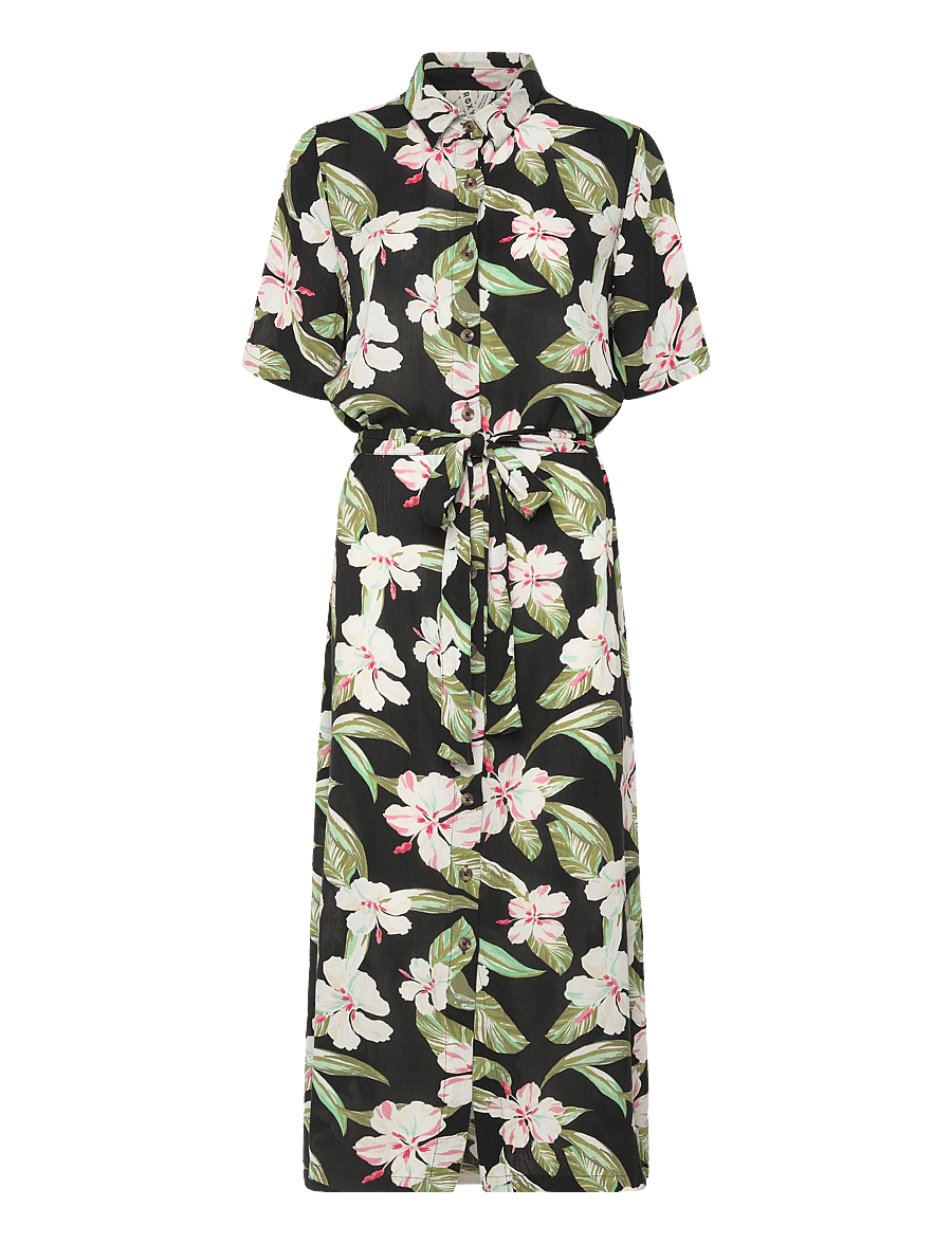 Roxy - ISLAND ESCAPE PRINTED - kleider & röcke - anthracite spring charming - 1
