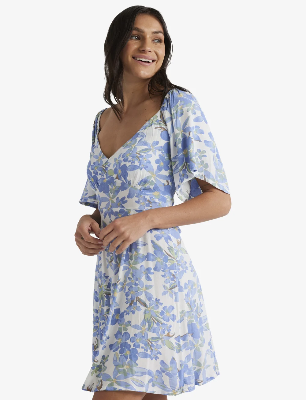 Roxy - MERCADO MINI CREPE - kleider & röcke - egret artsy floral - 5