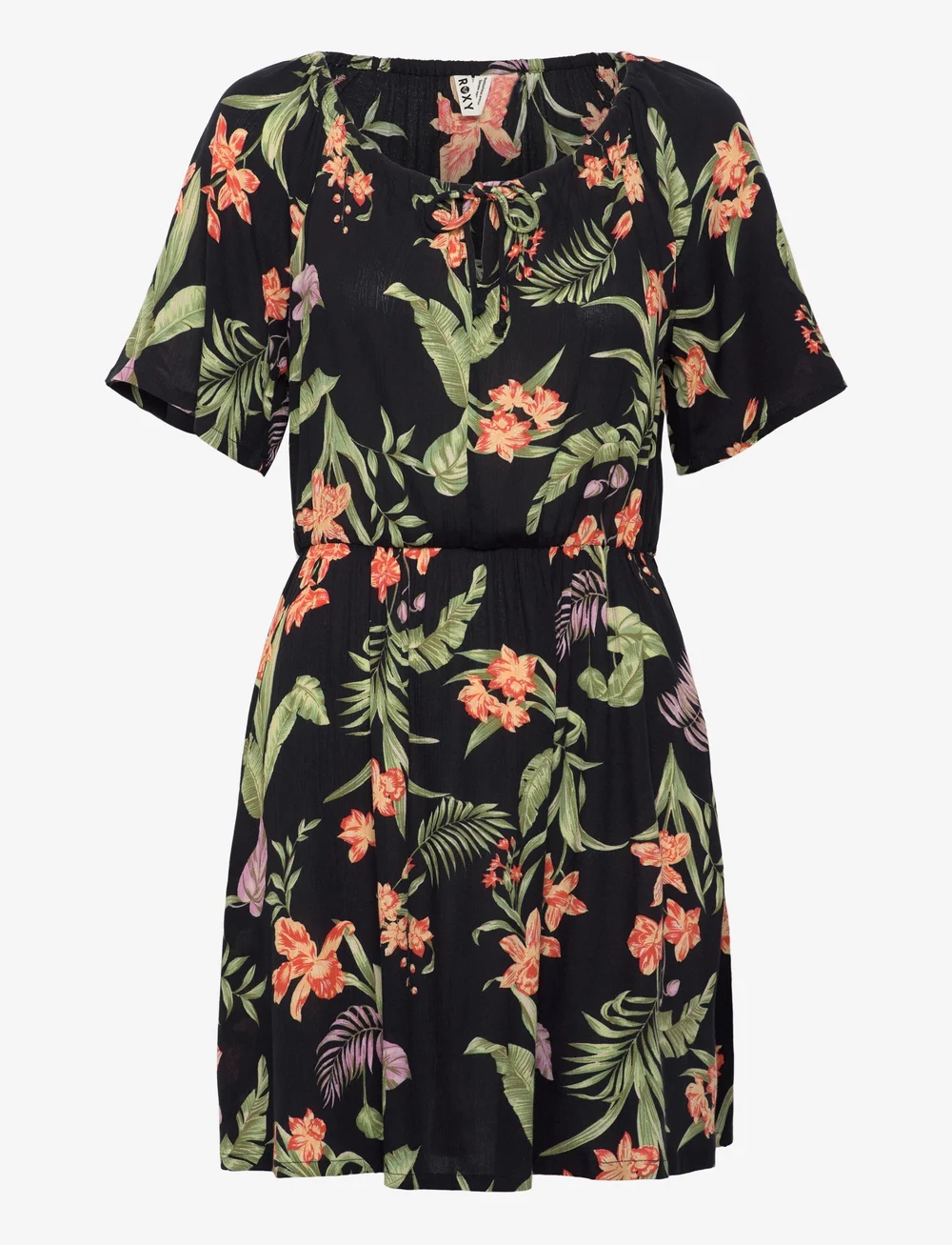 Roxy - TROPICAL TIDES CRINKLE - klänningar & kjolar - anthracite island escape - 1
