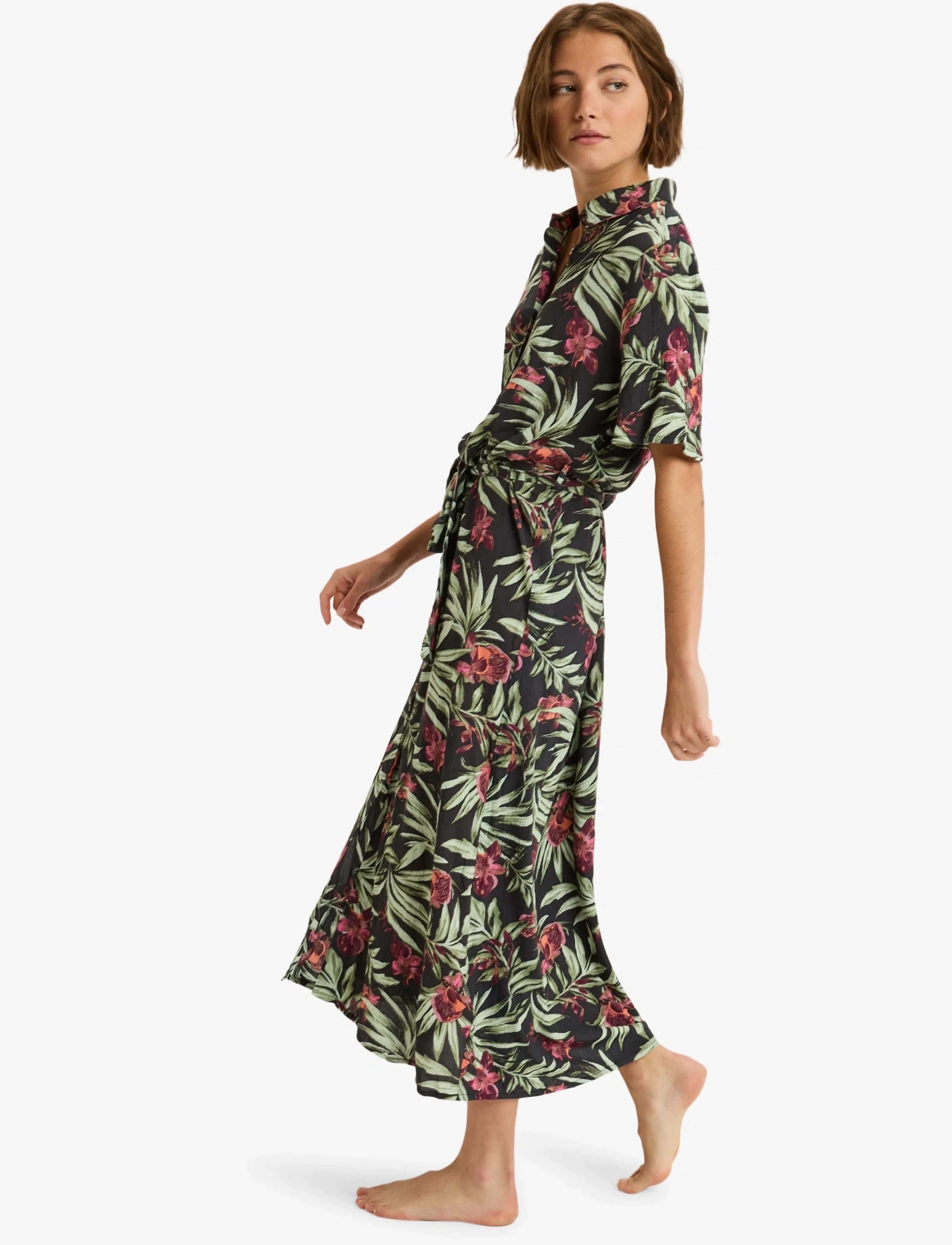 Roxy - ISLAND ESCAPE PRINTED - sports dresses - phantom wind swept floral crin - 5