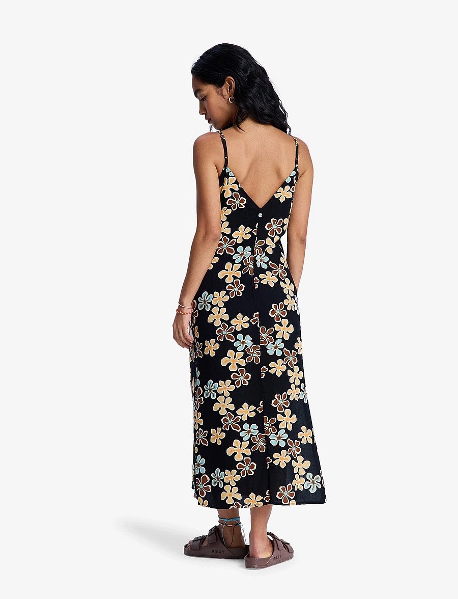 Roxy - STAY SUNNY SLIP DRESS - kleider & röcke - anthracite nostalgic feels - 5