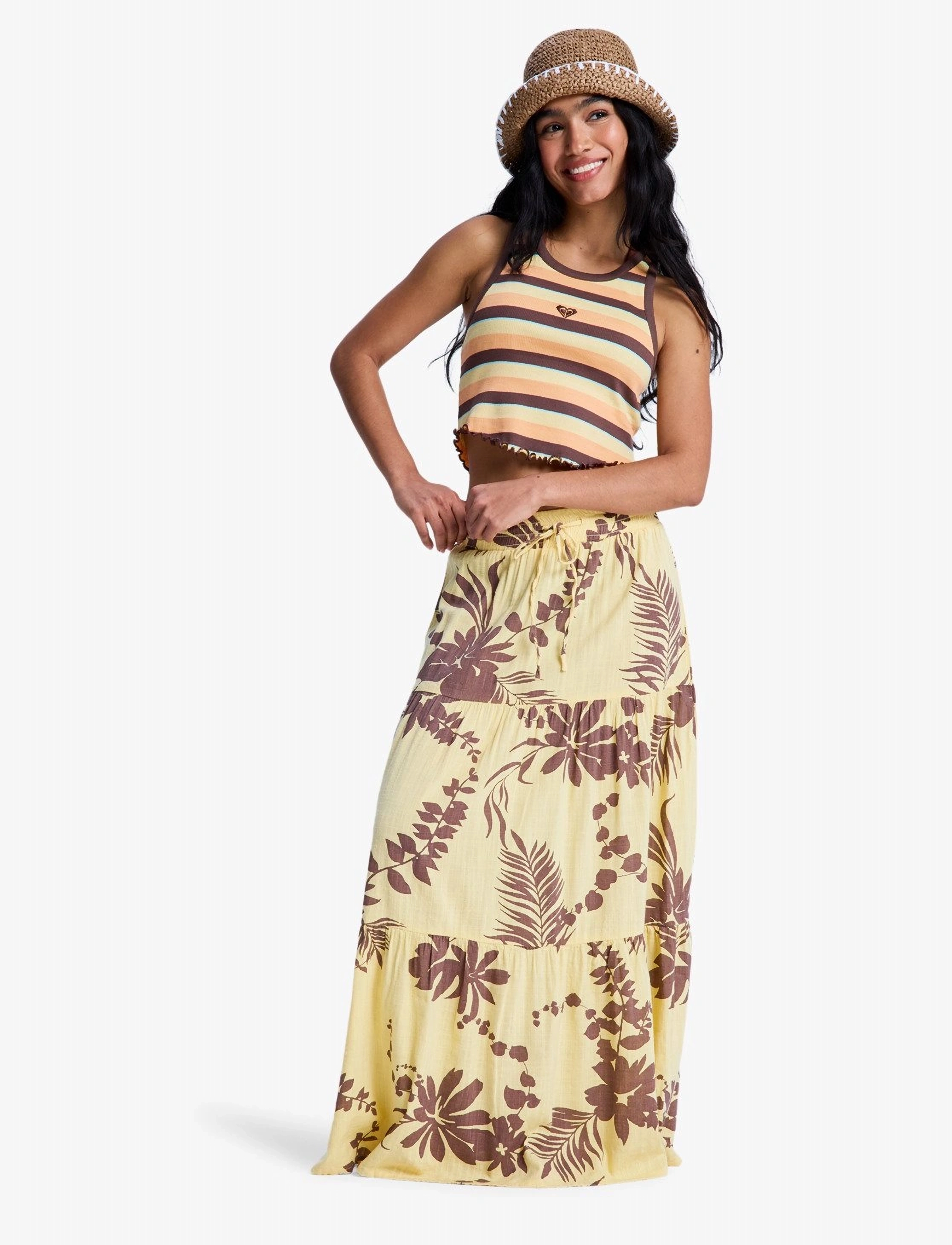 Roxy AFTER HOURS MAXI SKIRT - Nederdele - GOLDEN HAZE SWEET MAI / yellow