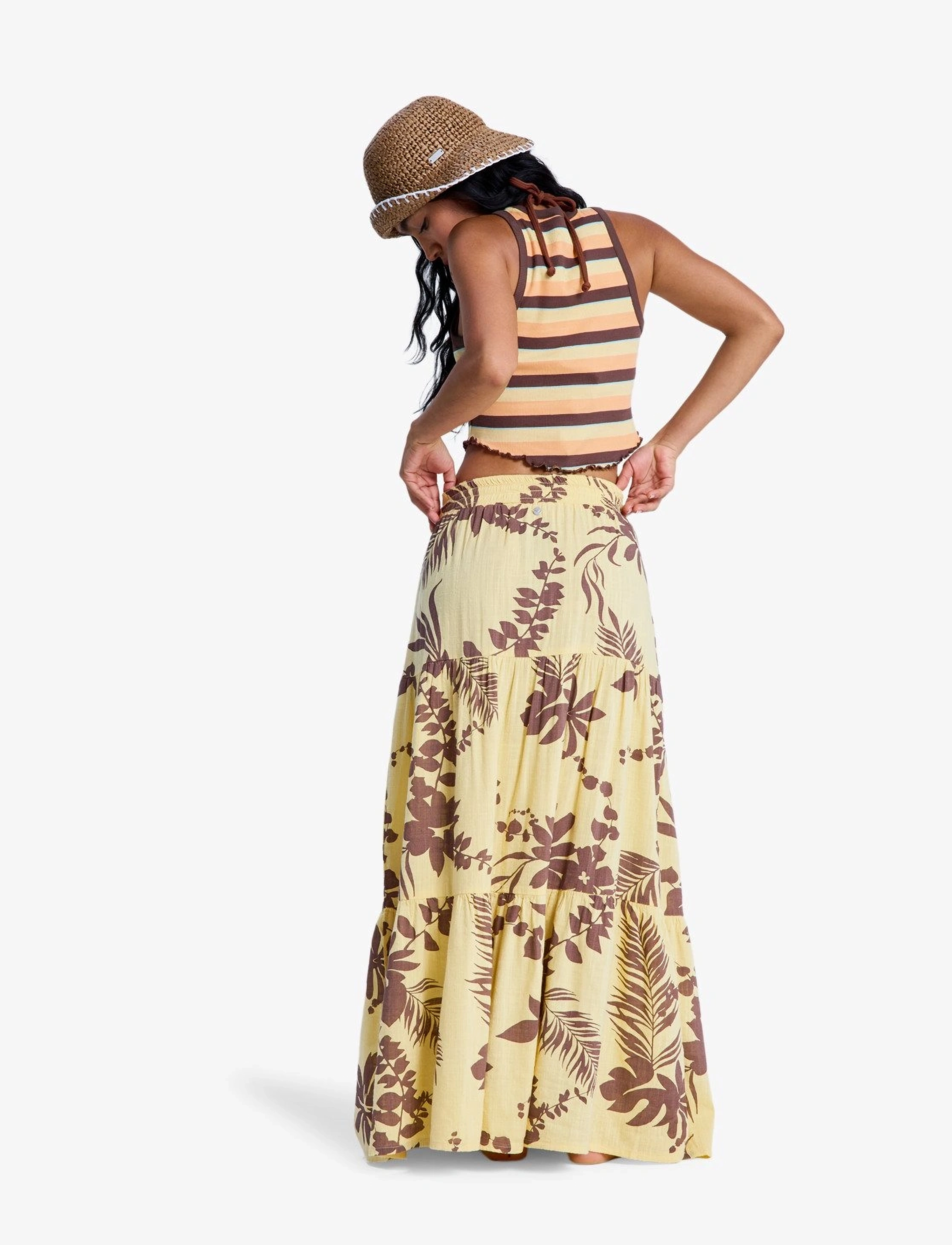 Roxy - AFTER HOURS MAXI SKIRT - sportiska stila svārki - golden haze sweet mai - 3