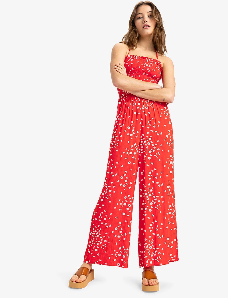Roxy - PALM GROVES JUMPER - jumpsuits & bodies - poppy red dancing ditsy - 0