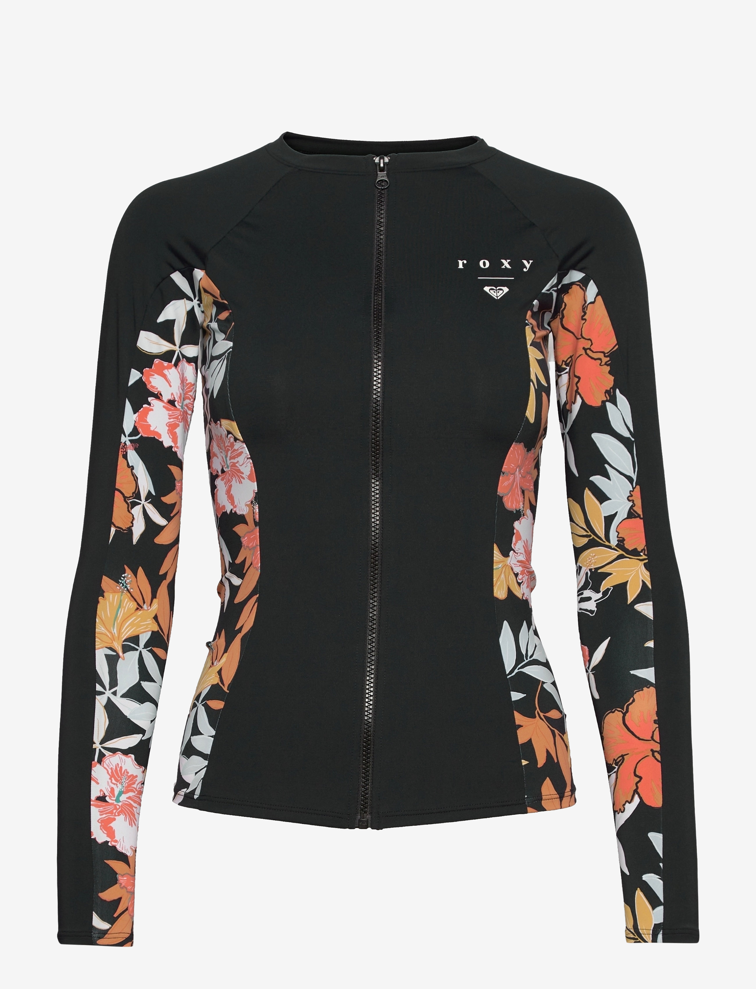 Roxy - PT BEACH CLASSICS LS ZIP LYCRA - anthracite s island vibes - 0