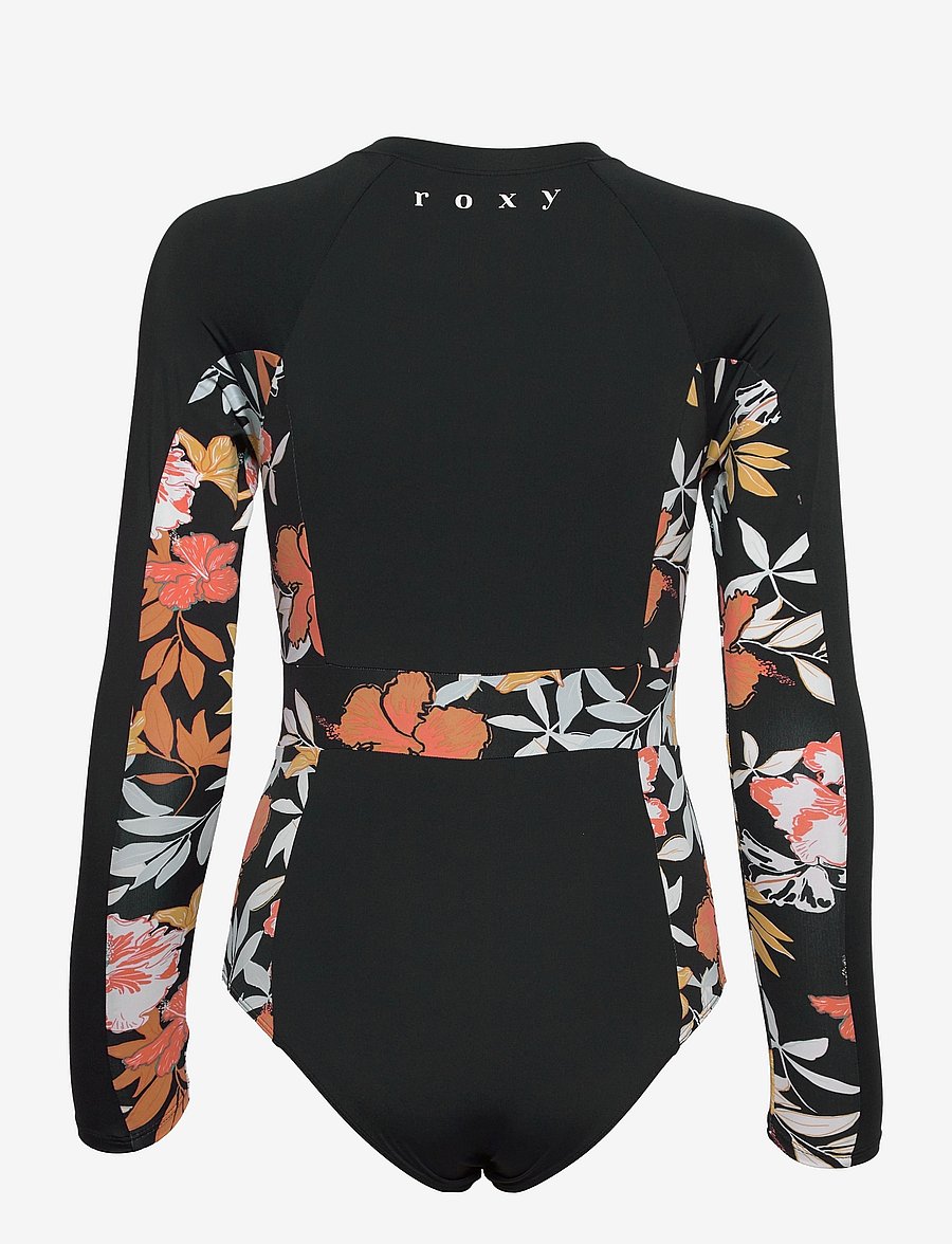 Roxy - PT BEACH SPORTY LS ONESIE - anthracite s island vibes - 1
