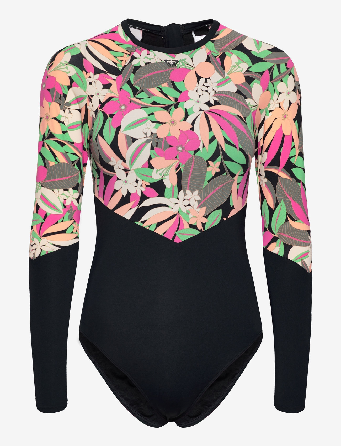 Roxy - FASHION LS ONESIE 2 - anthracite palm song s - 0