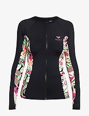 Roxy - LS ZIP LYCRA - t-shirt & tops - anthracite palm song s - 0