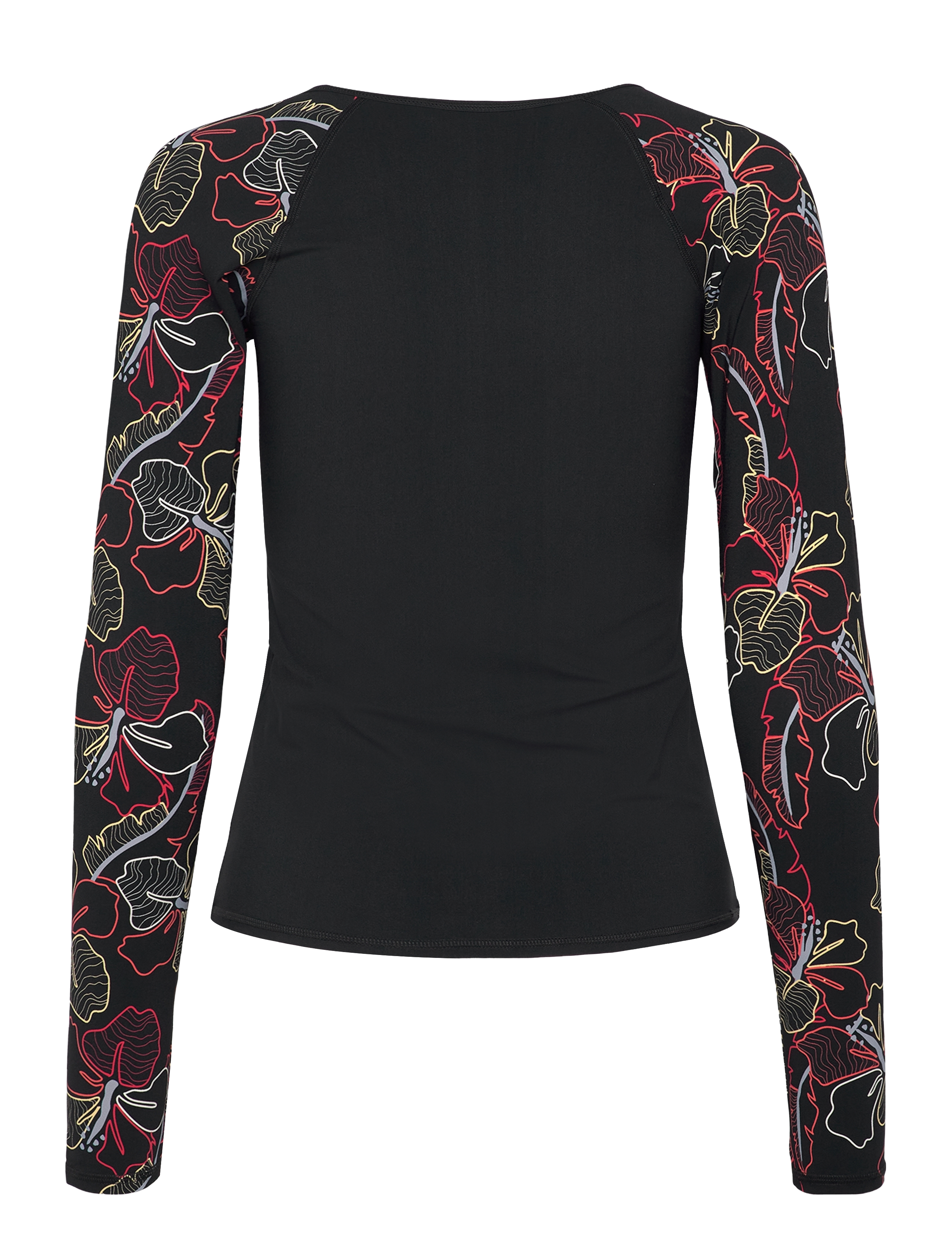 Roxy - ROXY ACTIVE LS LYCRA - anthracite athletic hibiscus - 2