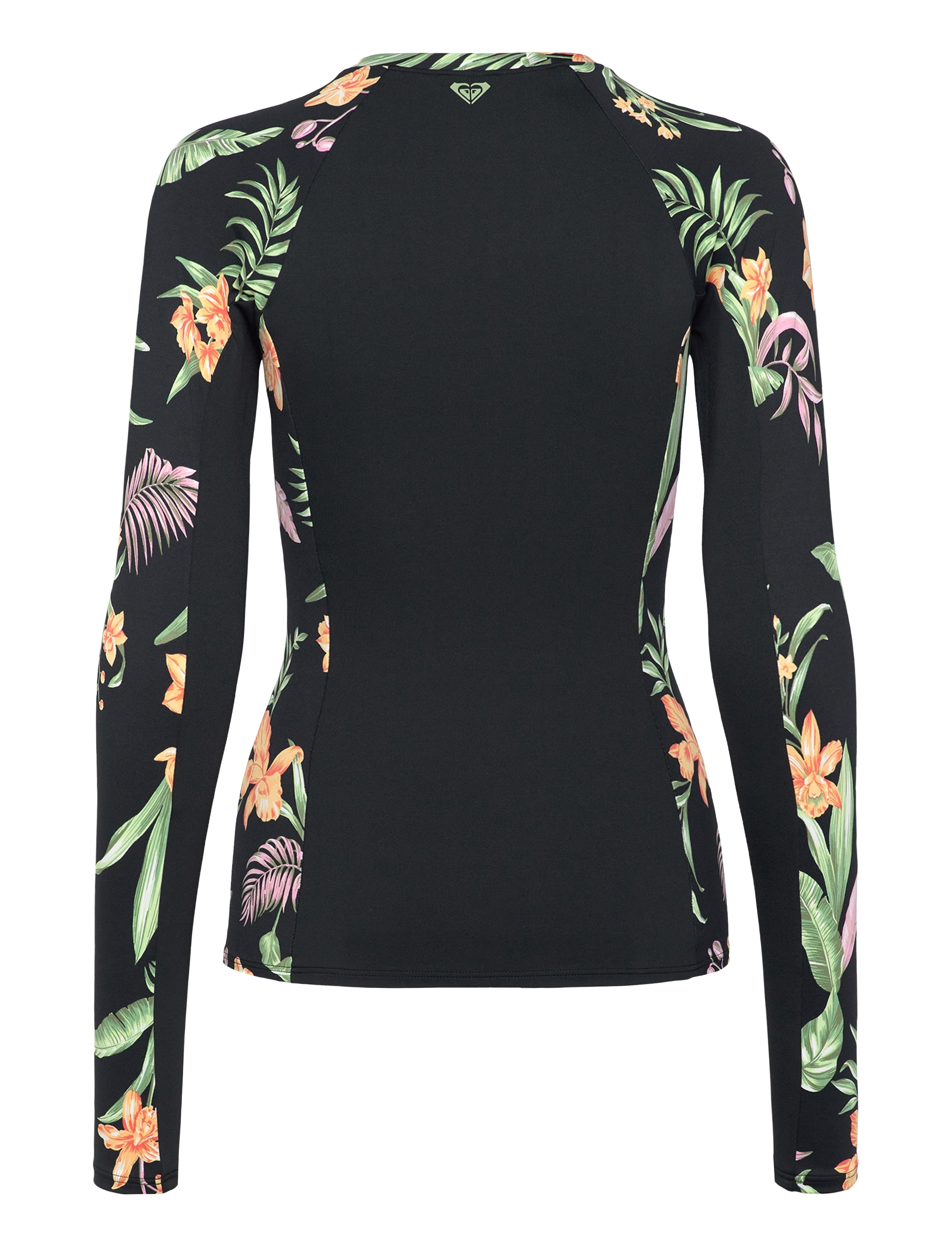 Roxy - LS ZIP LYCRA - anthracite island escape - 2