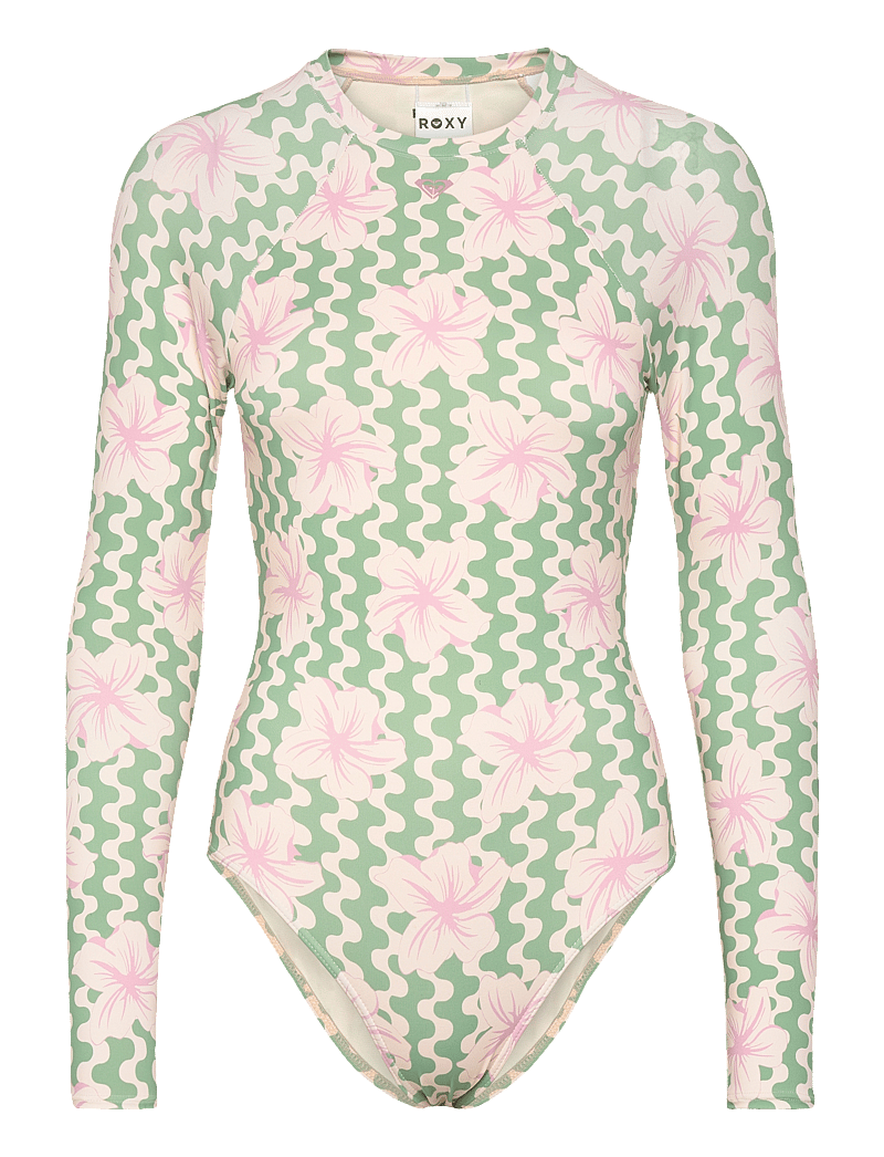 Roxy - HIBISCUS DAZE ONESIE - sportiga badkläder - basil party waves yw - 1