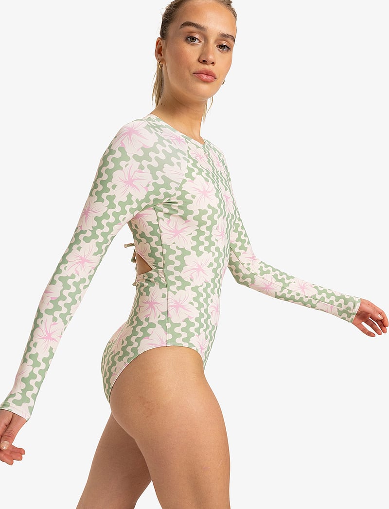 Roxy - HIBISCUS DAZE ONESIE - sportiga badkläder - basil party waves yw - 5
