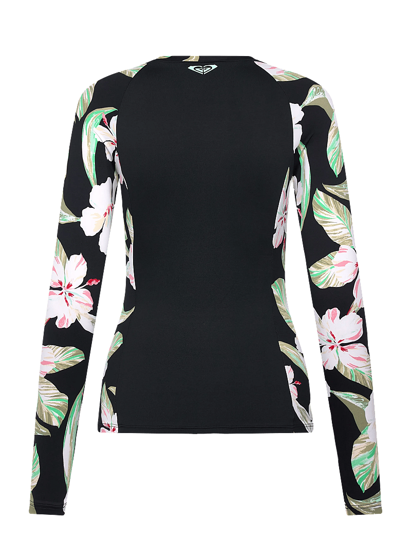 Roxy - LS ZIP LYCRA - sport-bademode - anthracite spring charming - 2