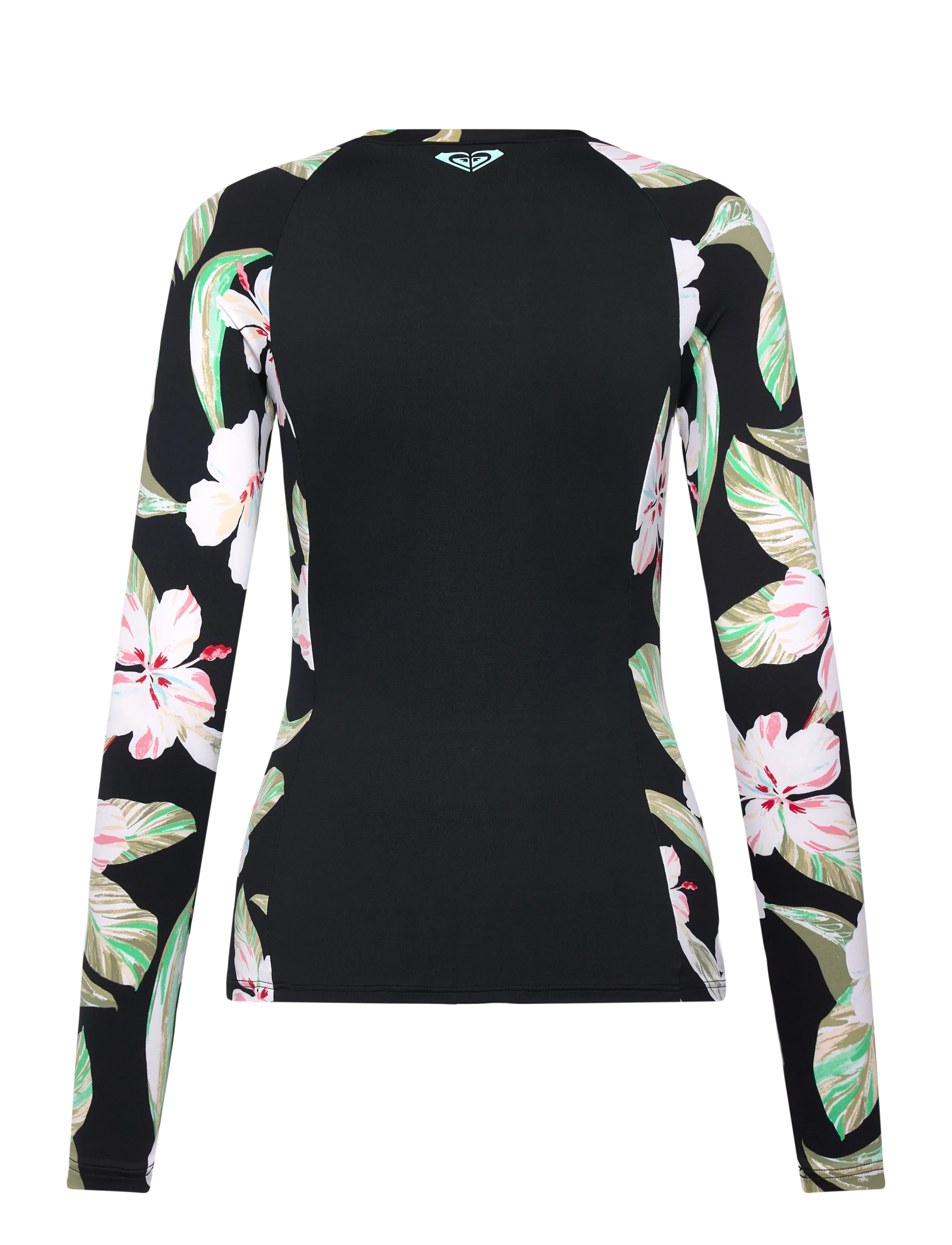 Roxy - LS ZIP LYCRA - ujumistrikood - anthracite spring charming - 2