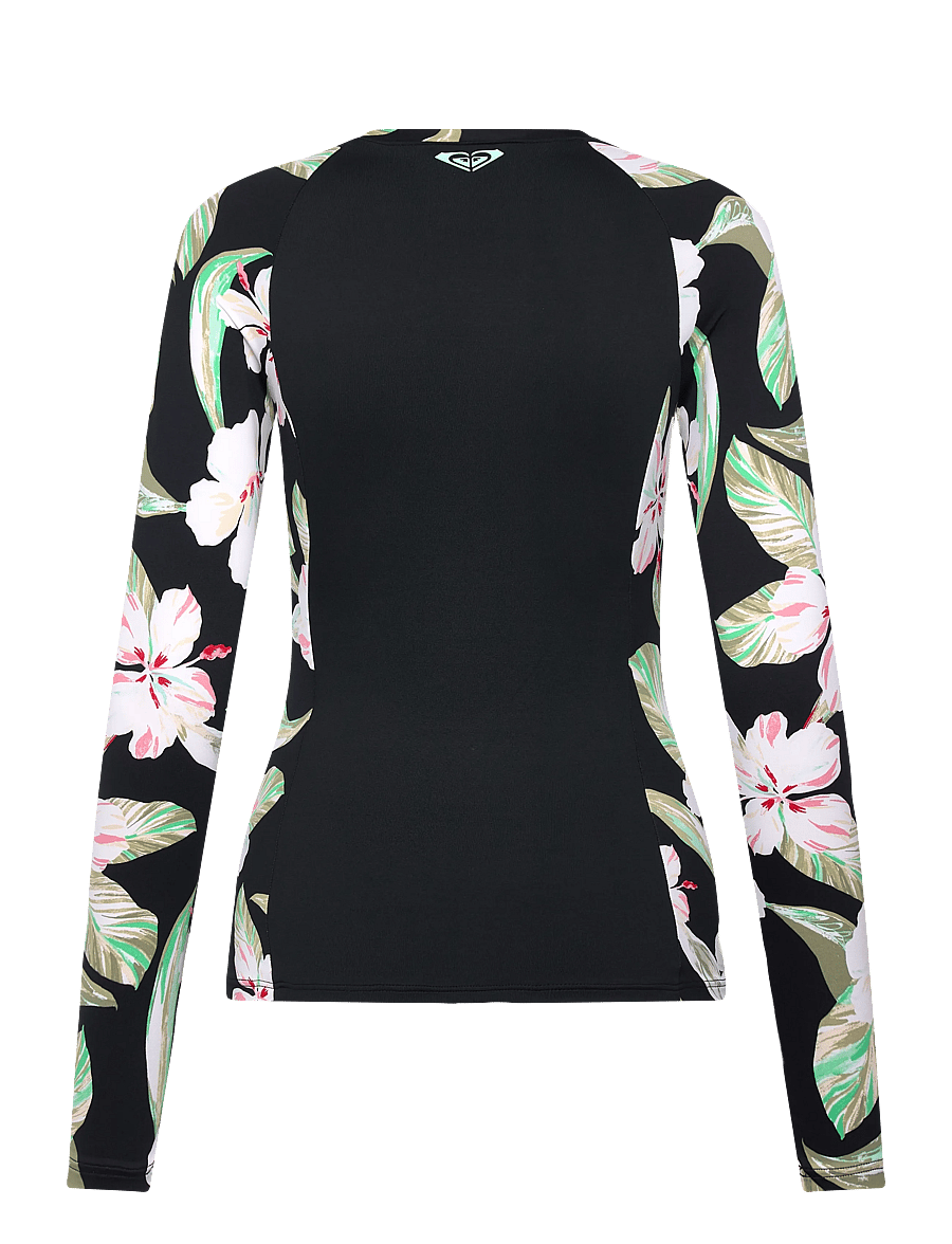 Roxy - LS ZIP LYCRA - ujumistrikood - anthracite spring charming - 2