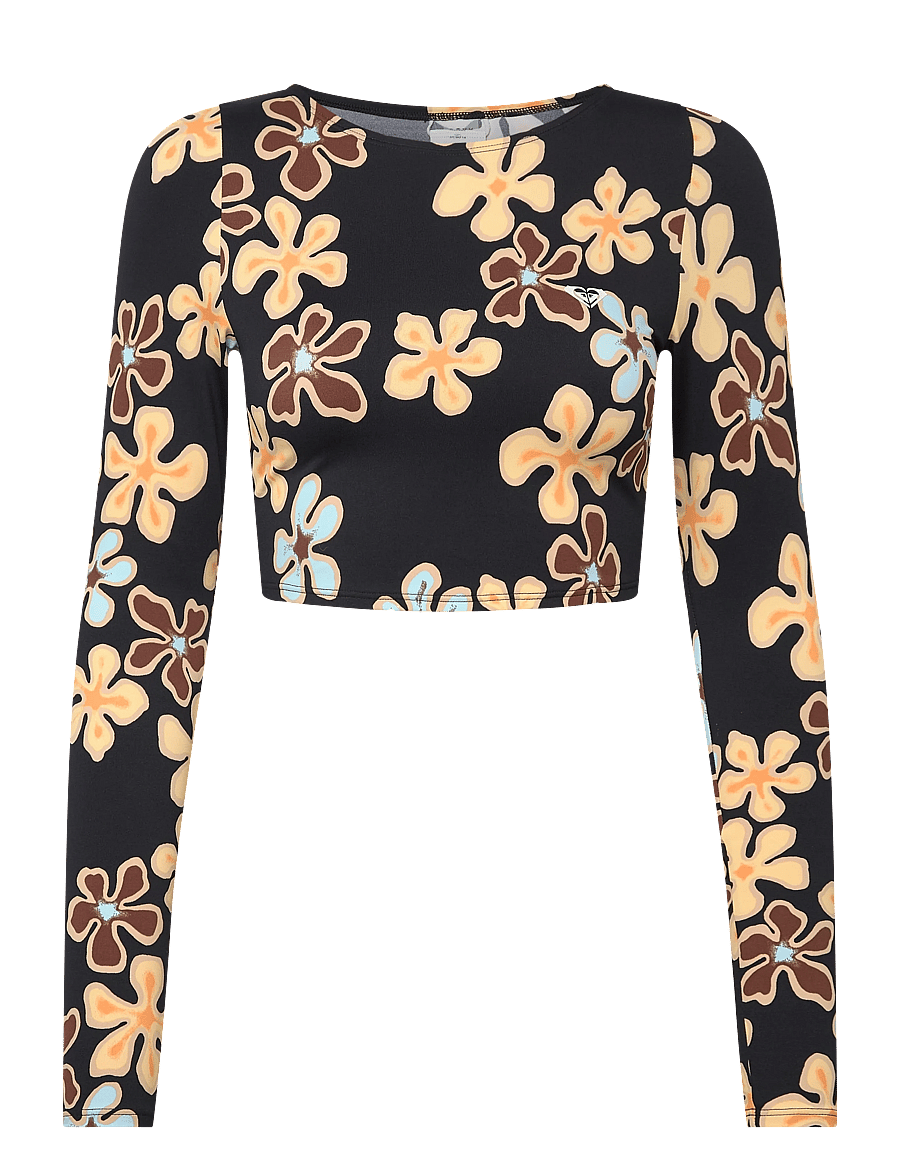 Roxy - THE BEACH BABE LS CROP - sport-bademode - anthracite nostalgic feels - 1