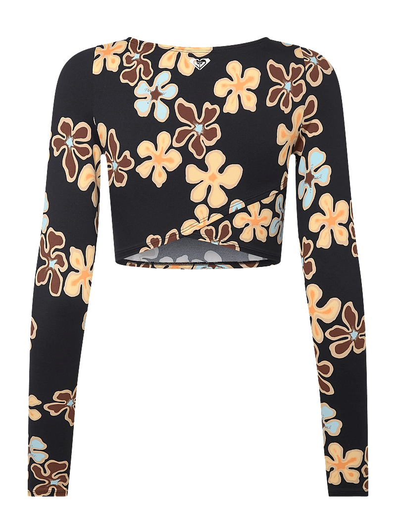 Roxy - THE BEACH BABE LS CROP - sport-bademode - anthracite nostalgic feels - 2