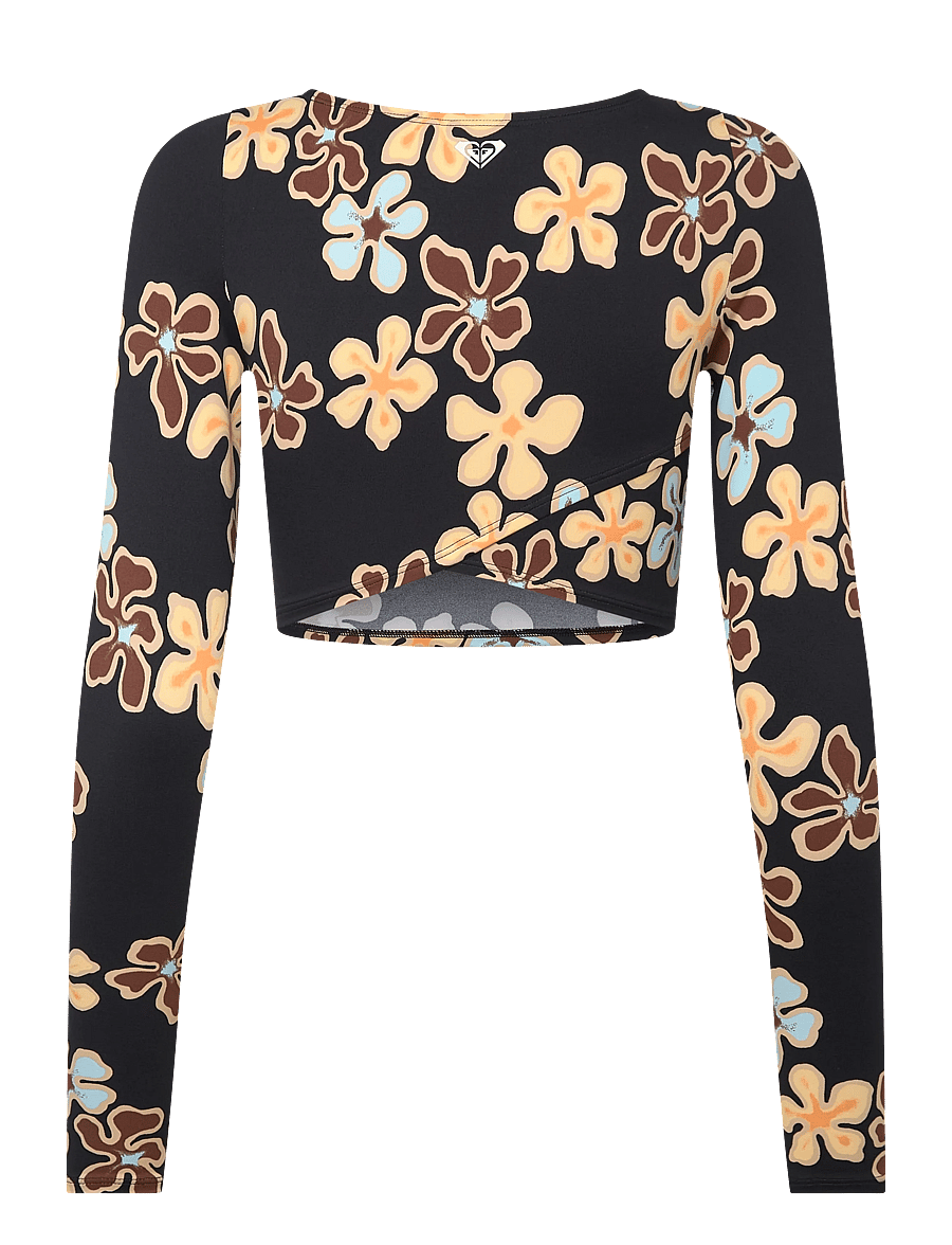 Roxy - THE BEACH BABE LS CROP - sport-bademode - anthracite nostalgic feels - 2
