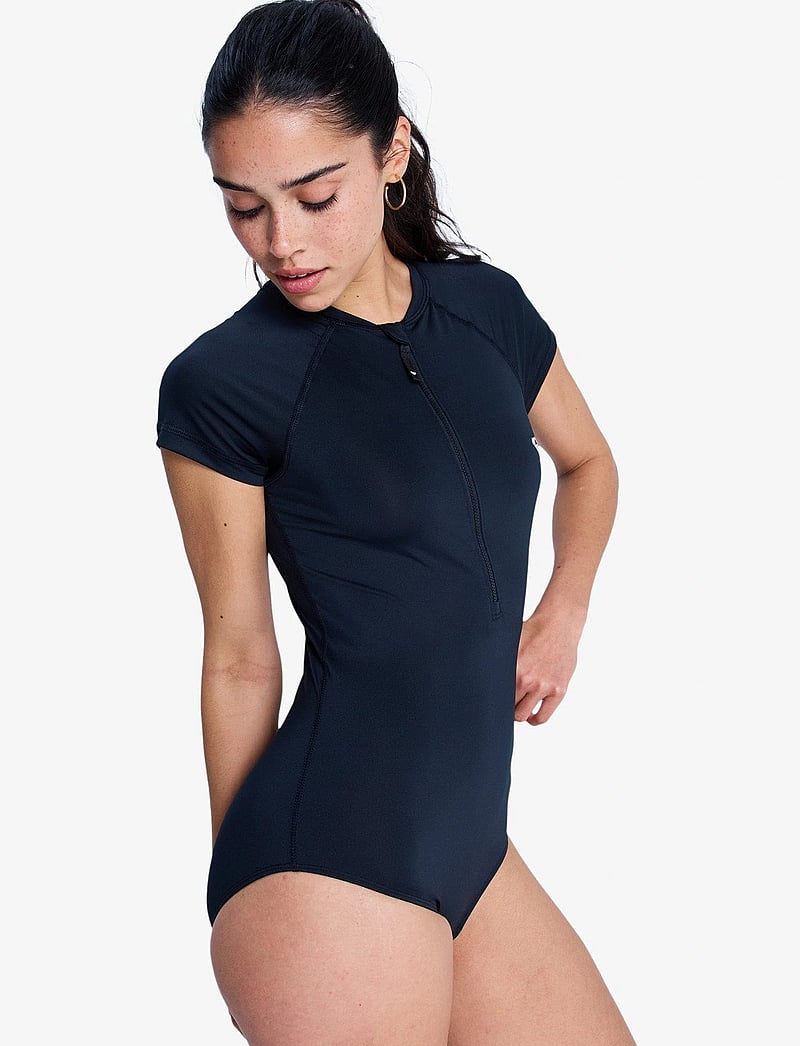 Roxy - ESSENTIALS ZIPPED CS ONESIE - nassanzüge - anthracite - 5