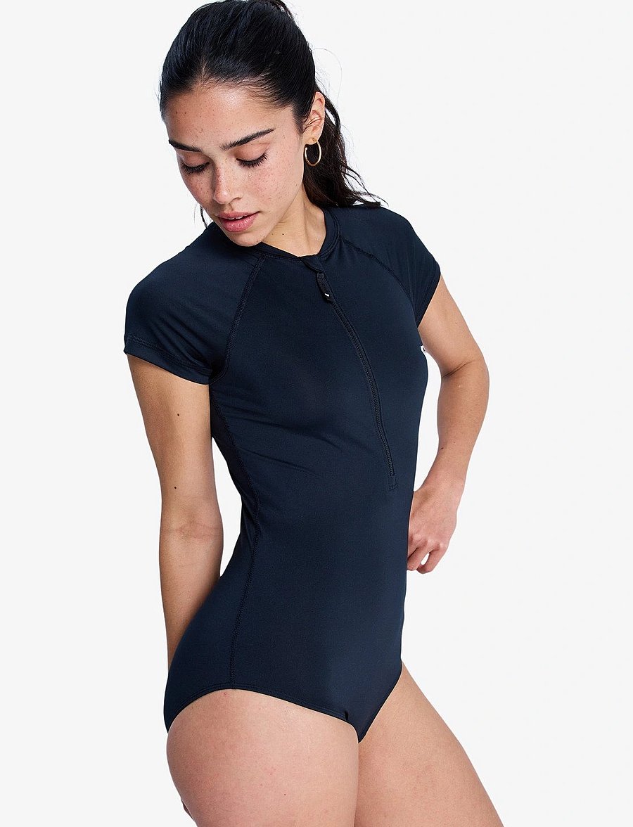 Roxy - ESSENTIALS ZIPPED CS ONESIE - våtdräkter - anthracite - 5