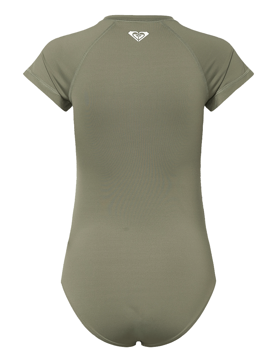 Roxy - ESSENTIALS ZIPPED CS ONESIE - kalipsod - oil green - 2