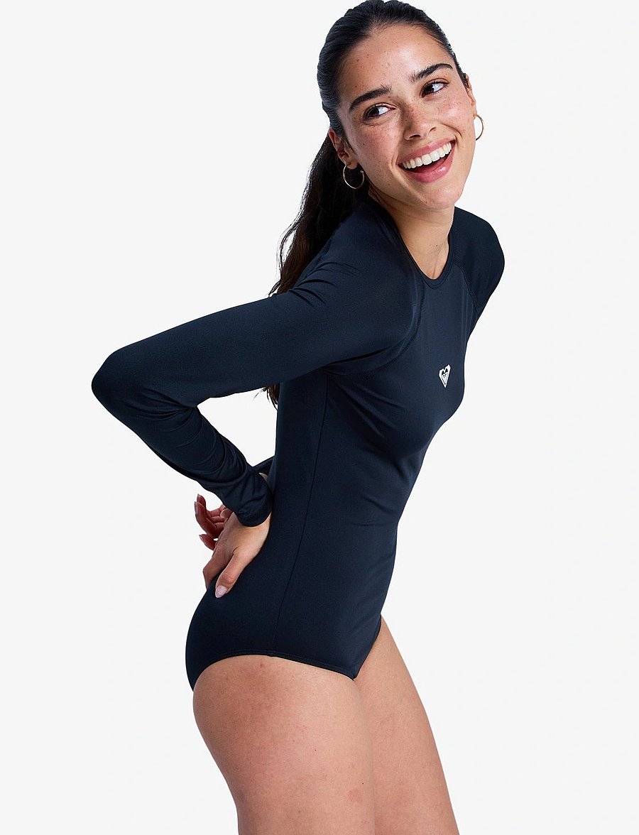 Roxy - ESSENTIALS LS ONESIE BACK ZIP - sport-bademode - anthracite - 5
