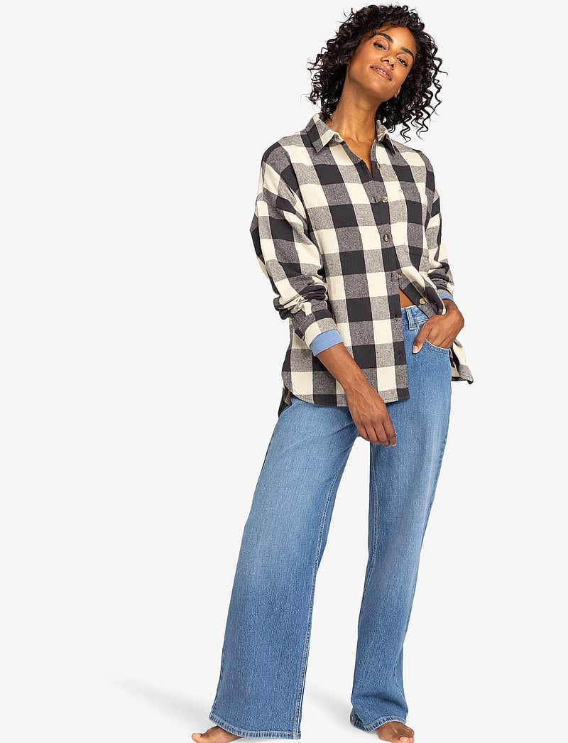 Roxy - LETS GET AWAY - shirts - phantom be bold plaid - 4