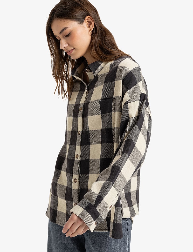 Roxy - LETS GET AWAY - shirts - phantom be bold plaid - 5