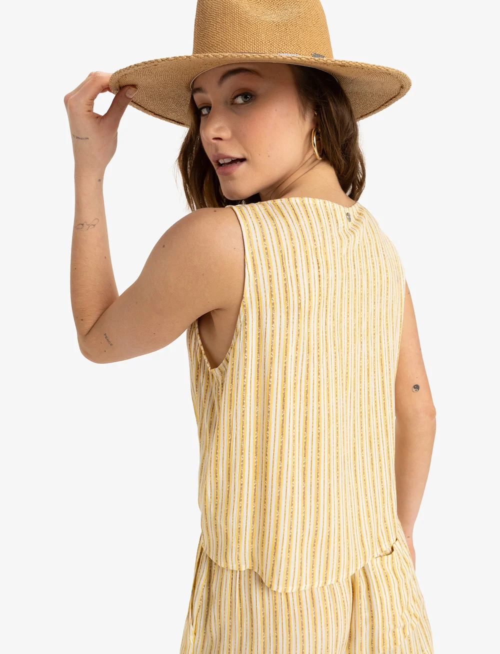 Roxy - TROPICAL HILL STRIPE - t-shirts - egret surf trip stripe - 3