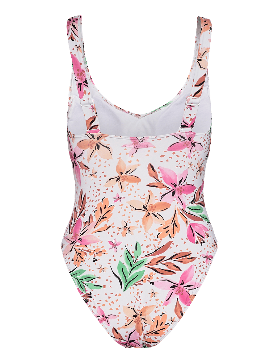 Roxy - PT BEACH CLASSICS ONE PIECE - sportiga badkläder - white happy tropical swim - 2