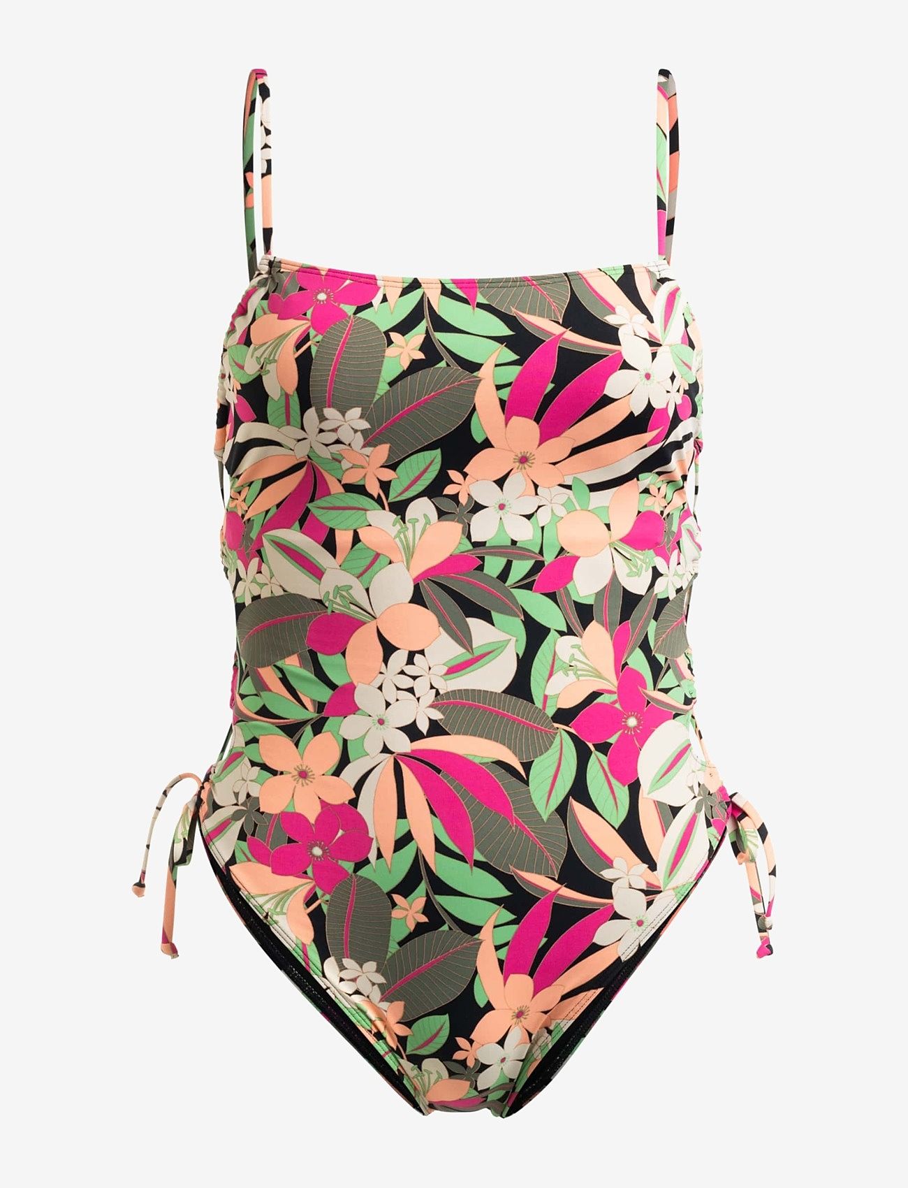 Roxy - PT BEACH CLASSICS LACE UP OP - badedragter - anthracite palm song s - 0