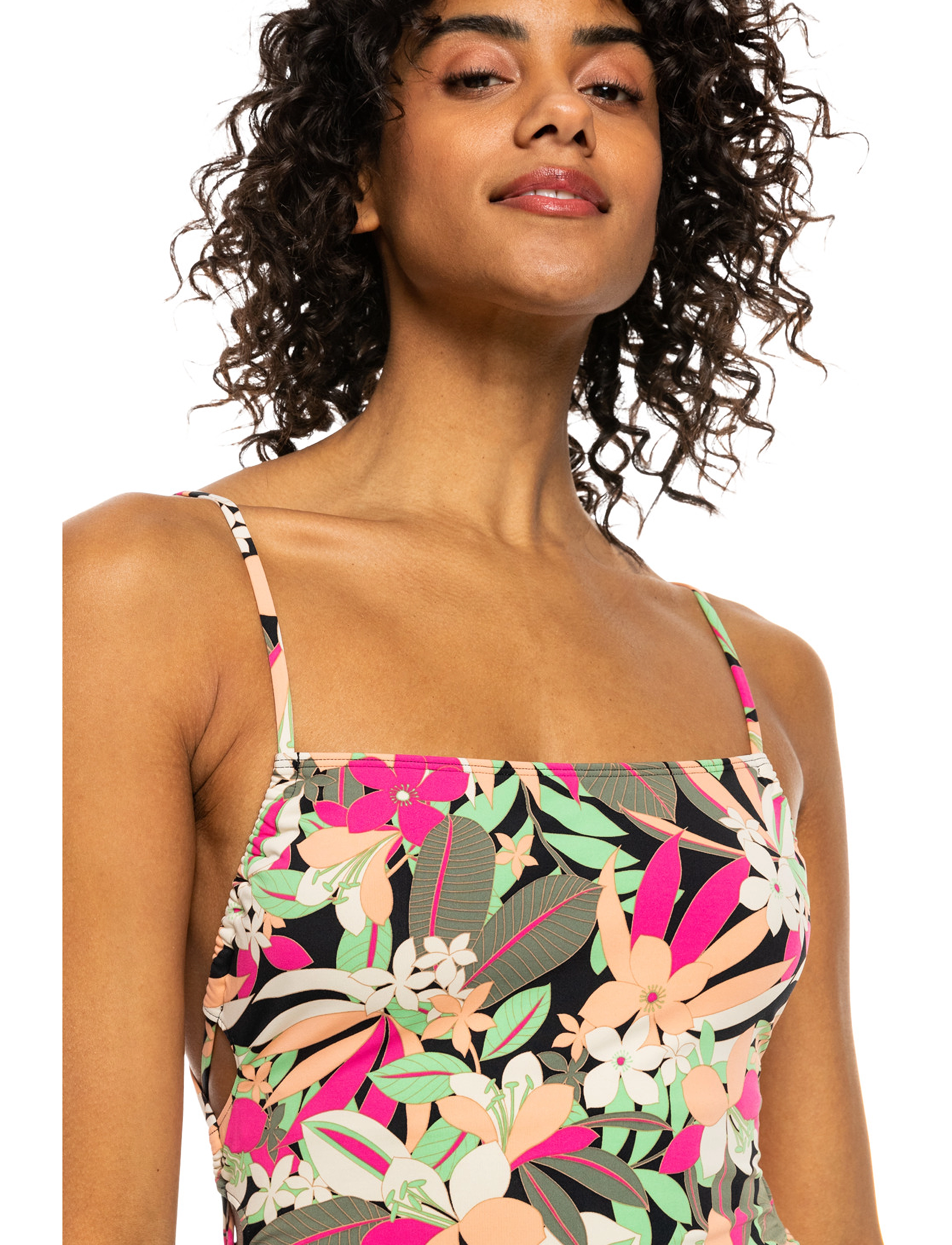 Roxy - PT BEACH CLASSICS LACE UP OP - baddräkter - anthracite palm song s - 4