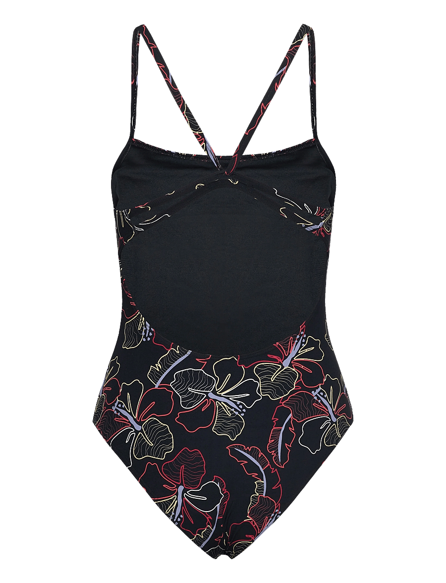 Roxy - ROXY ACTIVE BASIC ONE PIECE PT - maillots 1 pièce - anthracite athletic hibiscus - 2