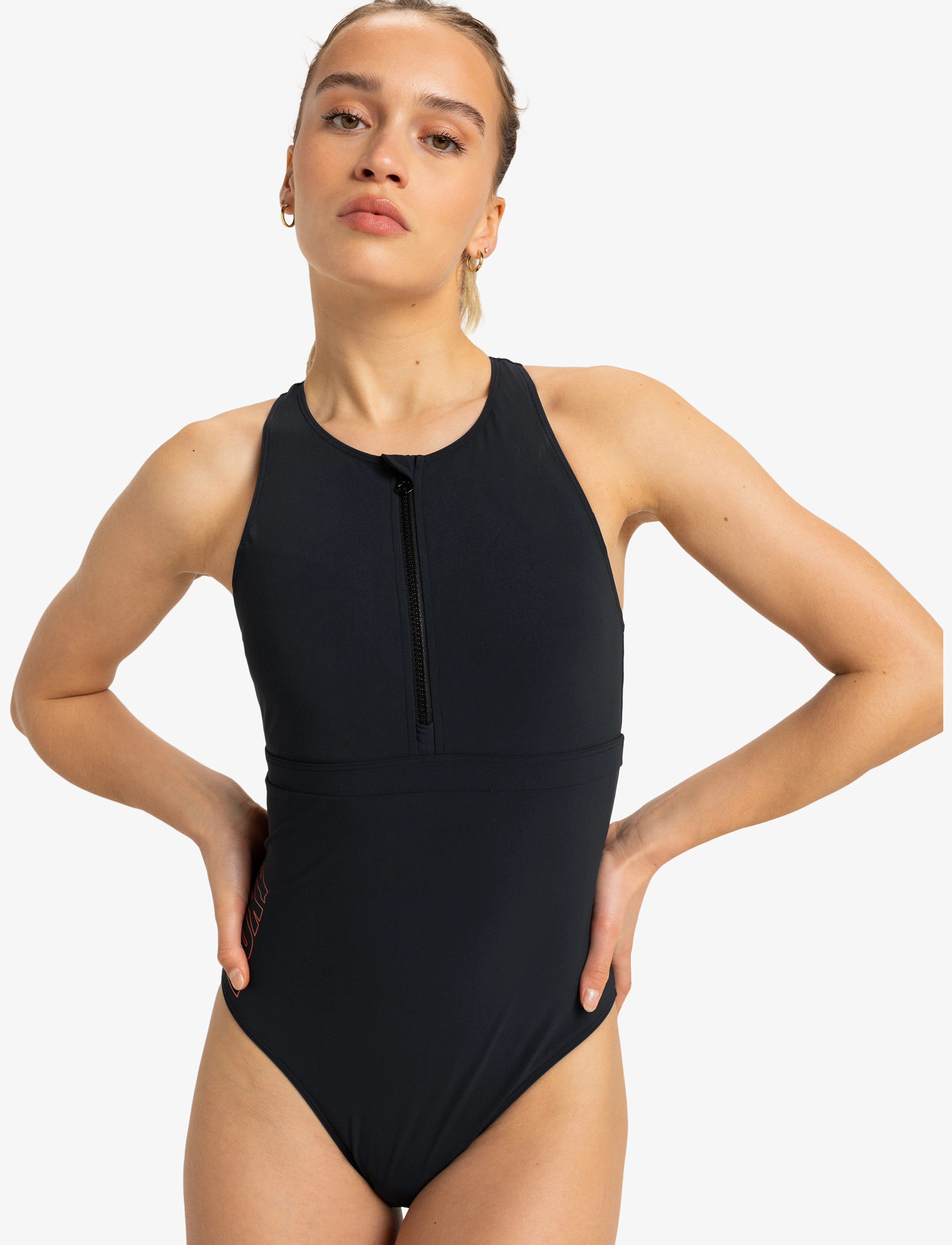Roxy - ROXY ACTIVE HIGH PERF ONEPIECE - anthracite - 0