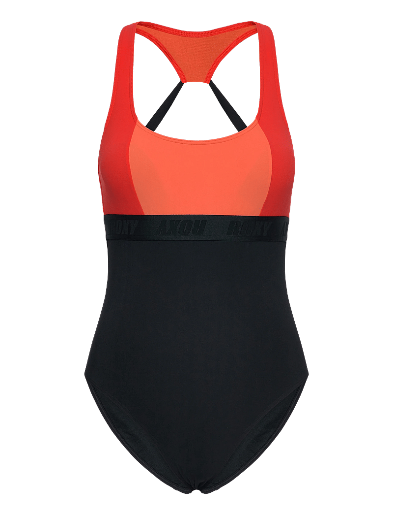 Roxy - ROXY ACTIVE COLORBLK ONE PIECE - sportiga badkläder - anthracite - 1